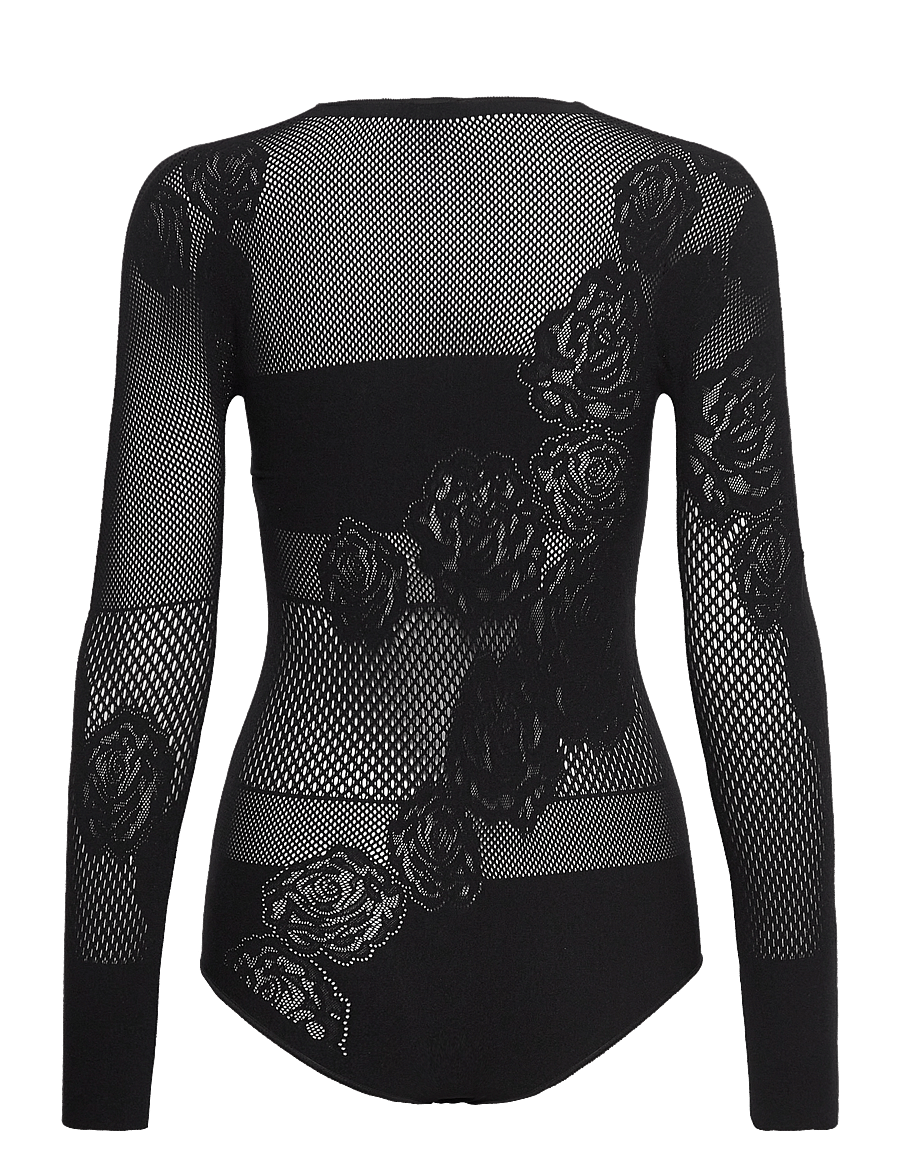 Wolford - Net Roses Body - black - 1