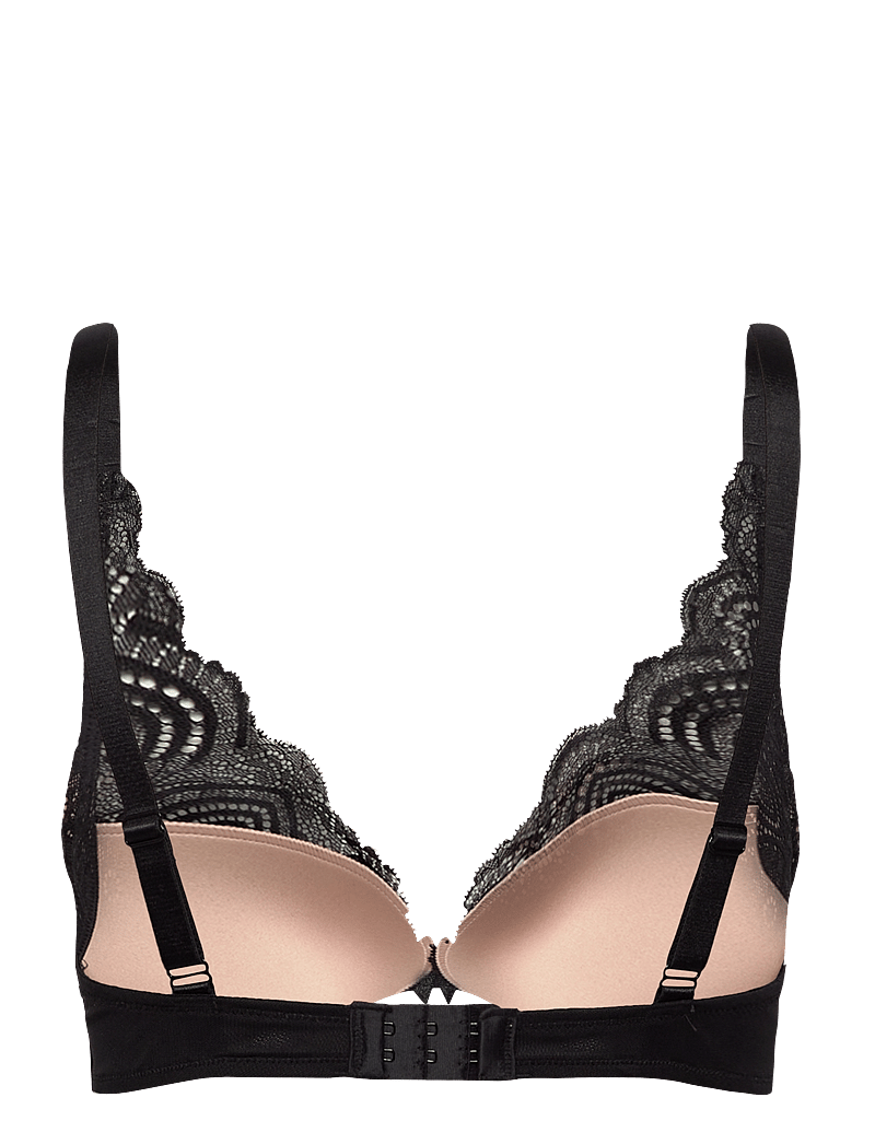 WONDERBRA - Glamour Refined Triangle Bra - plunge rinnahoidjad - black - 1