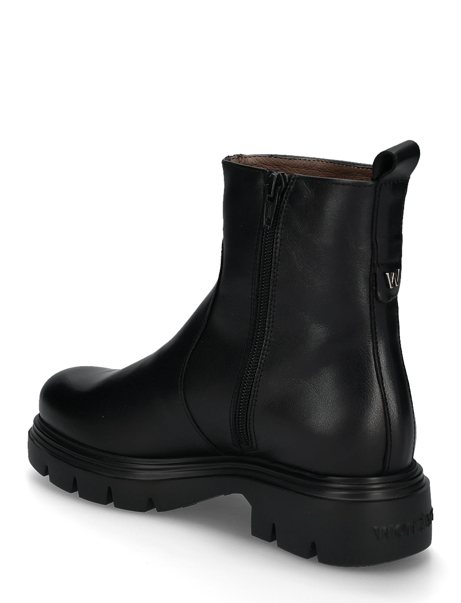 Wonders - BONES 05 - platta ankelboots - alice negro - 1