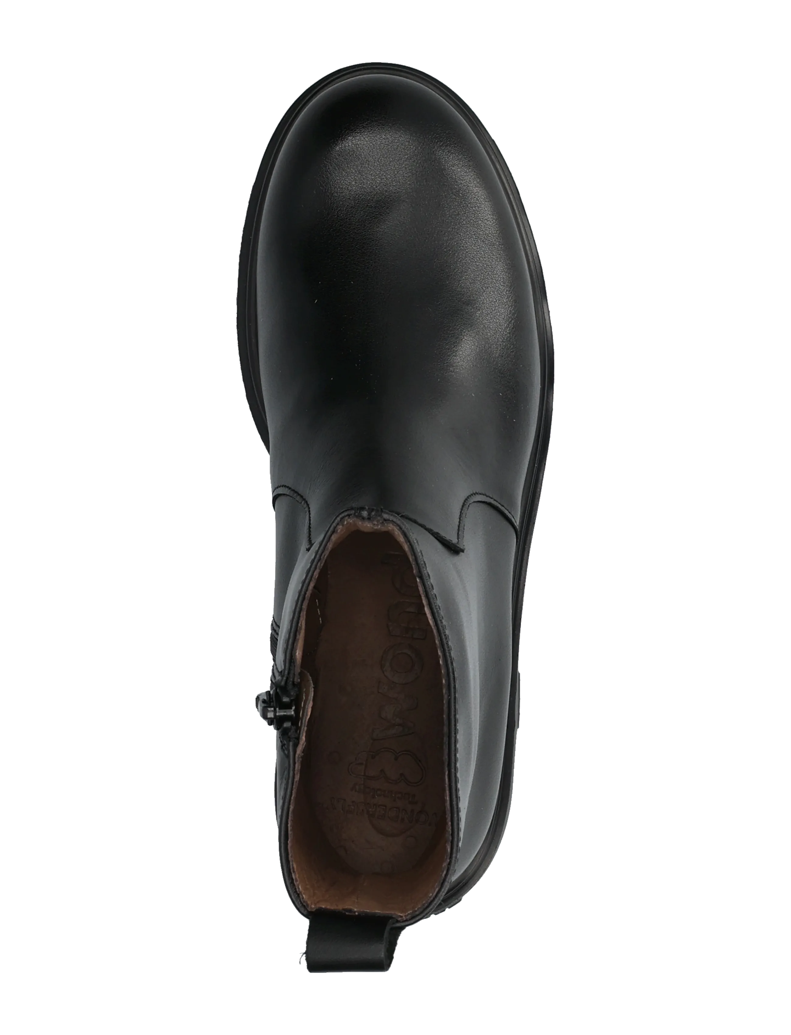 Wonders - BONES 05 - platta ankelboots - alice negro - 3