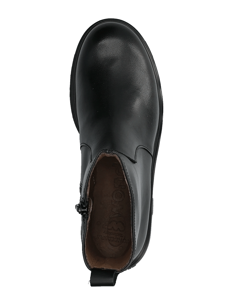Wonders - BONES 05 - platta ankelboots - alice negro - 3