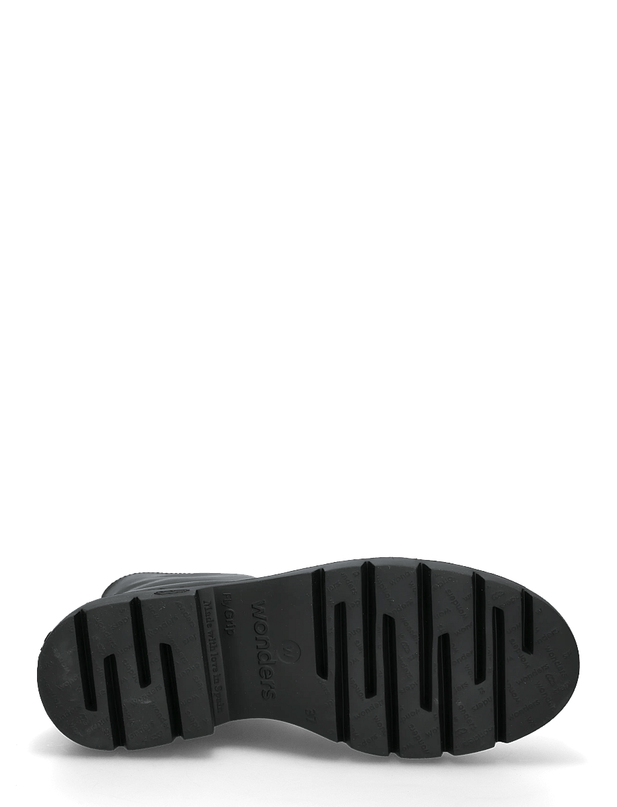 Wonders - BONES 05 - platta ankelboots - alice negro - 4