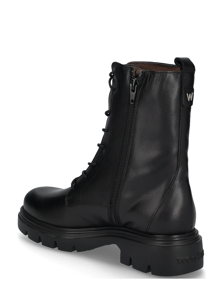 Wonders - BONES 13 - geschnürte stiefel - alice negro - 1