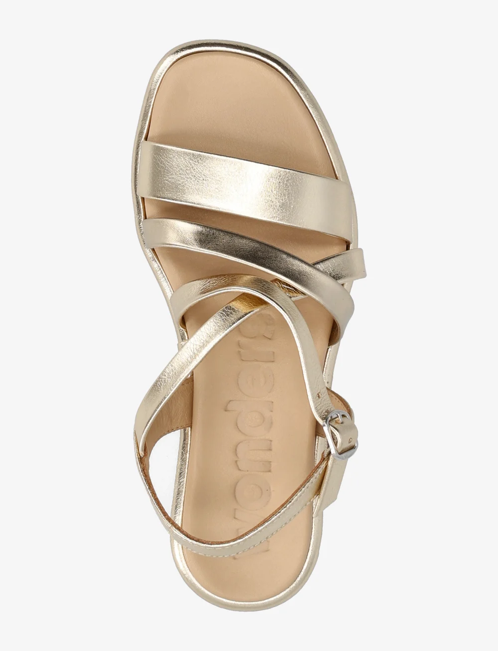 Wonders - IZORA - flat sandals - platino - 3