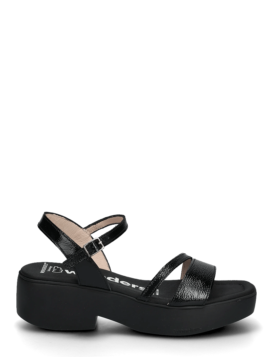 Wonders - VENUS 01 - platåsandaler - negro - 1