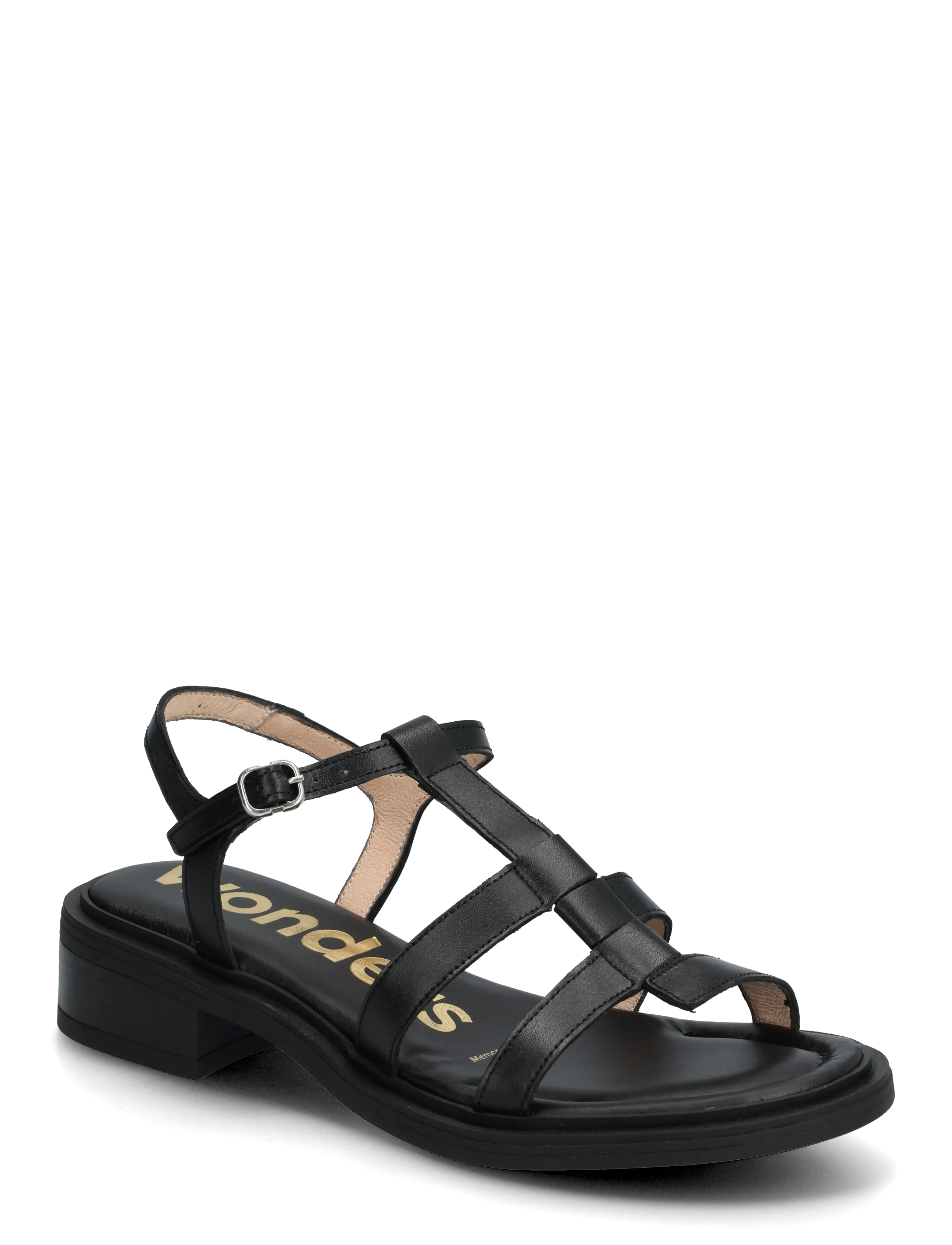 Wonders Janet, 36, Black, Sandaler > Flade Sandals, Dame