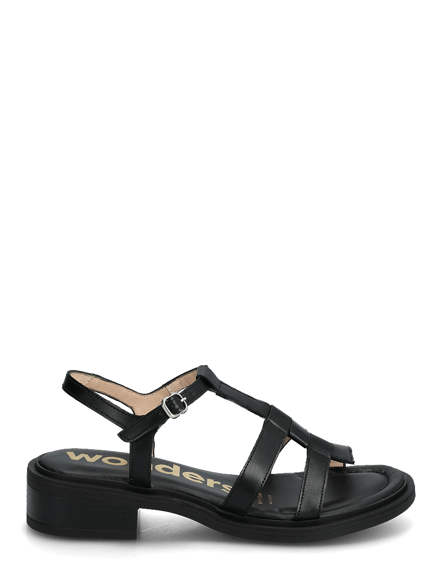 Wonders - JANET - gladiatorsandaler - negro - 1