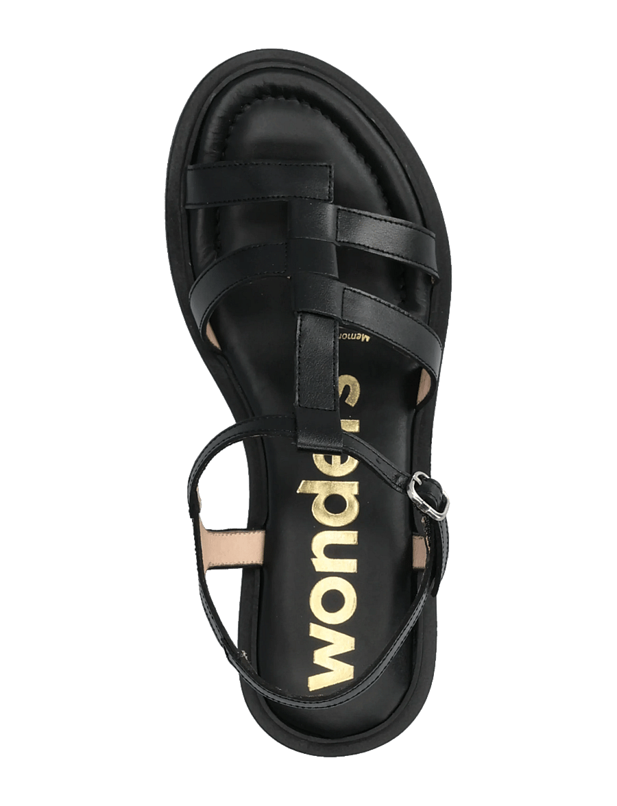 Wonders - JANET - gladiatorsandaler - negro - 3