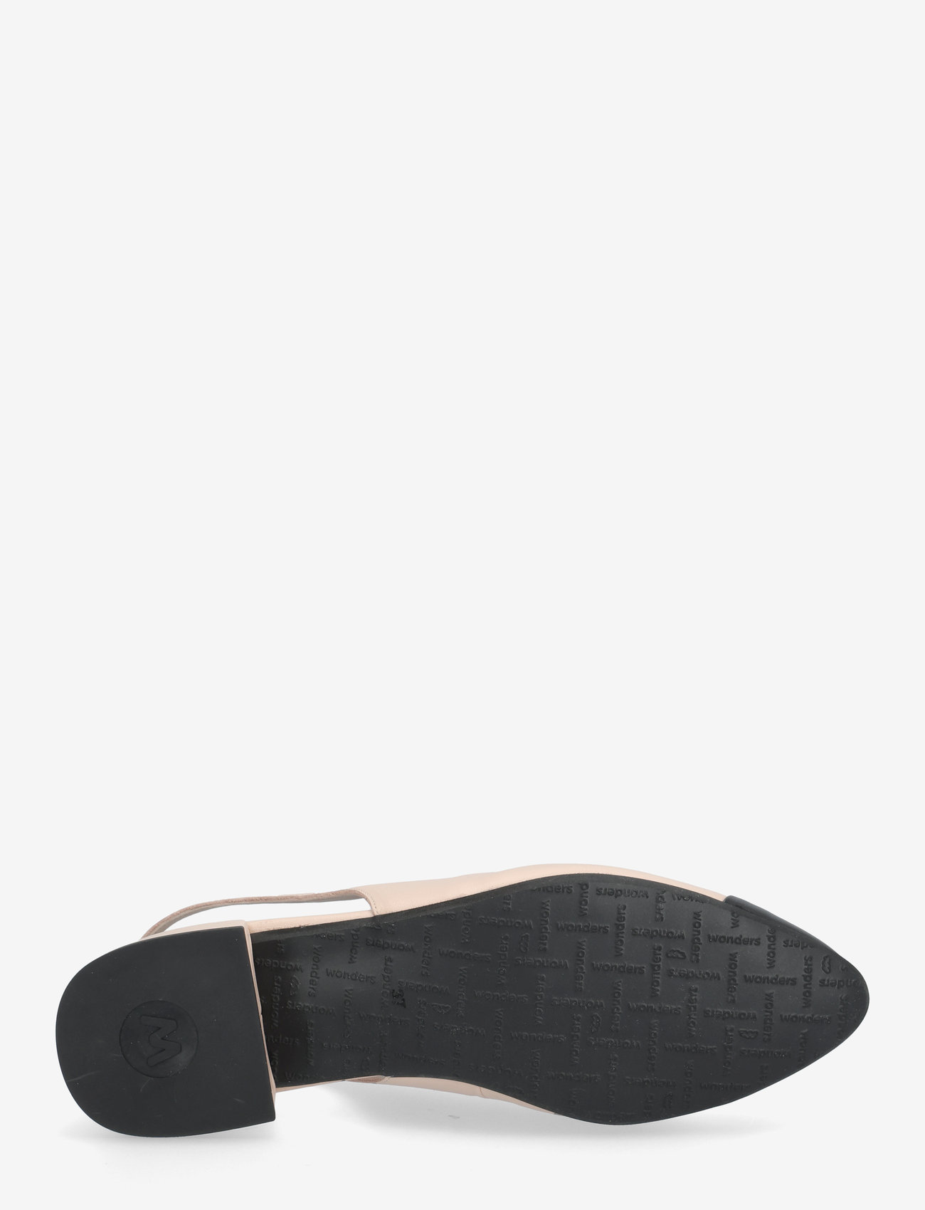 Wonders - GILA - flade slingbacks - negro/palo - 4