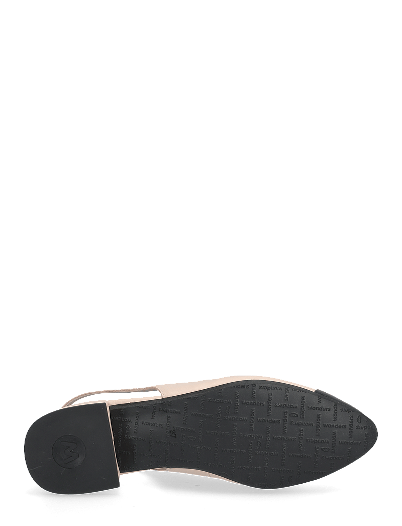 Wonders - GILA - flache slingbacks - negro/palo - 4