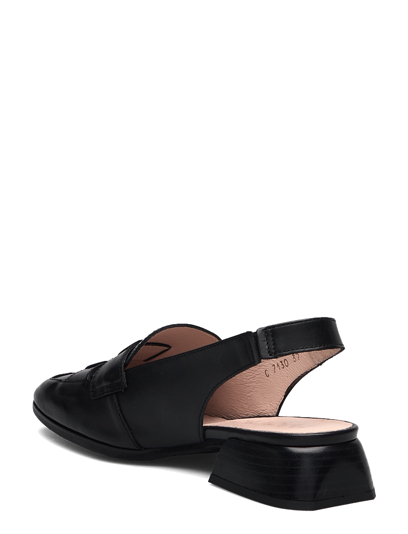 Wonders - RENATA - matalakorkoinen slingbacks - negro - 2