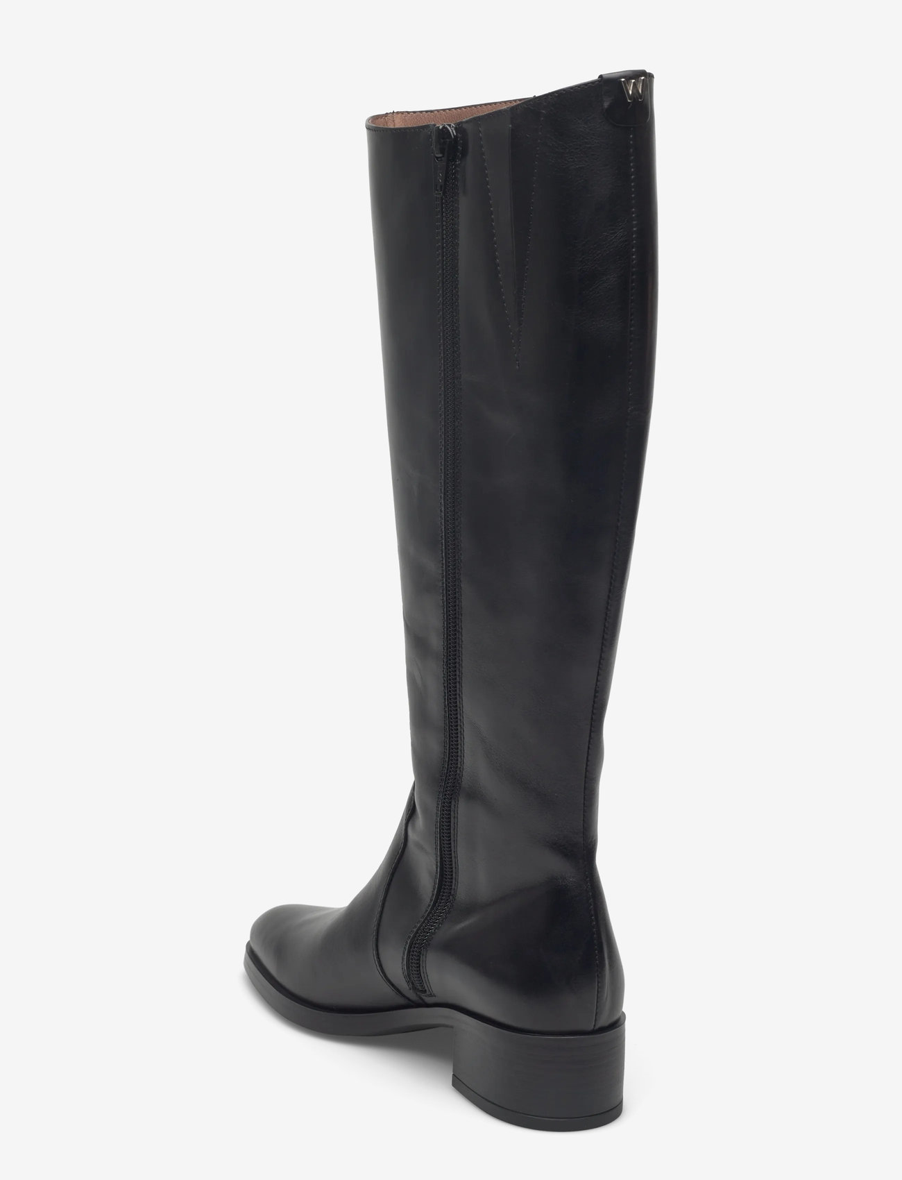 Wonders - BONJOUR 03 - knähöga stövlar - negro - 2