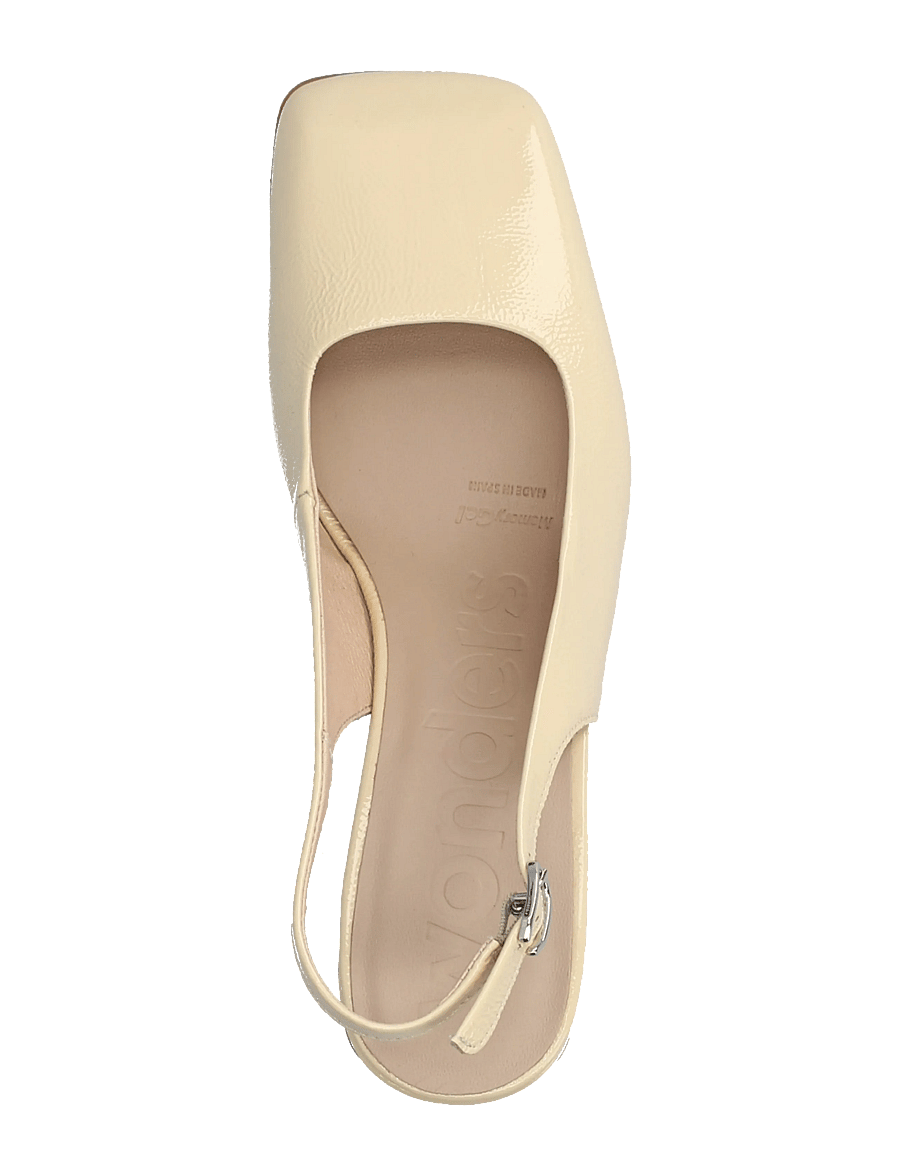 Wonders - ANILA 01 - augstpapēžu slingbacks - vanila - 3