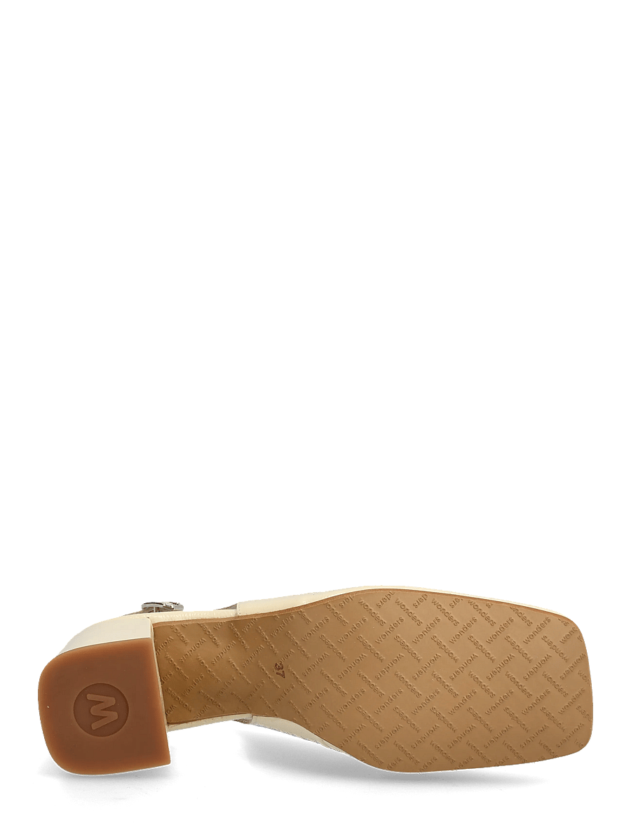 Wonders - ANILA 01 - augstpapēžu slingbacks - vanila - 4