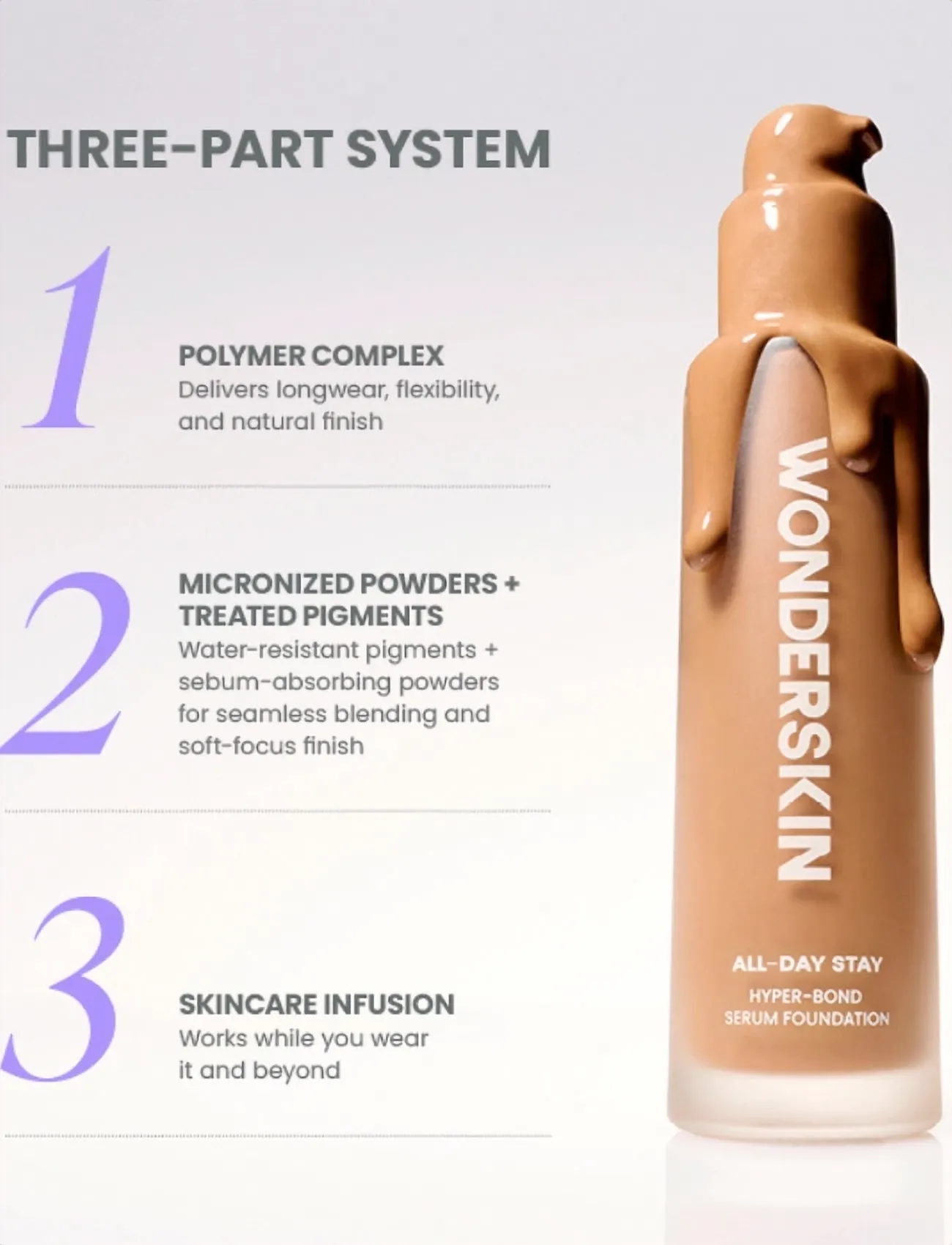 Wonderskin - Hyper Bond All-Day Stay Serum Foundation - smink - muse - 4