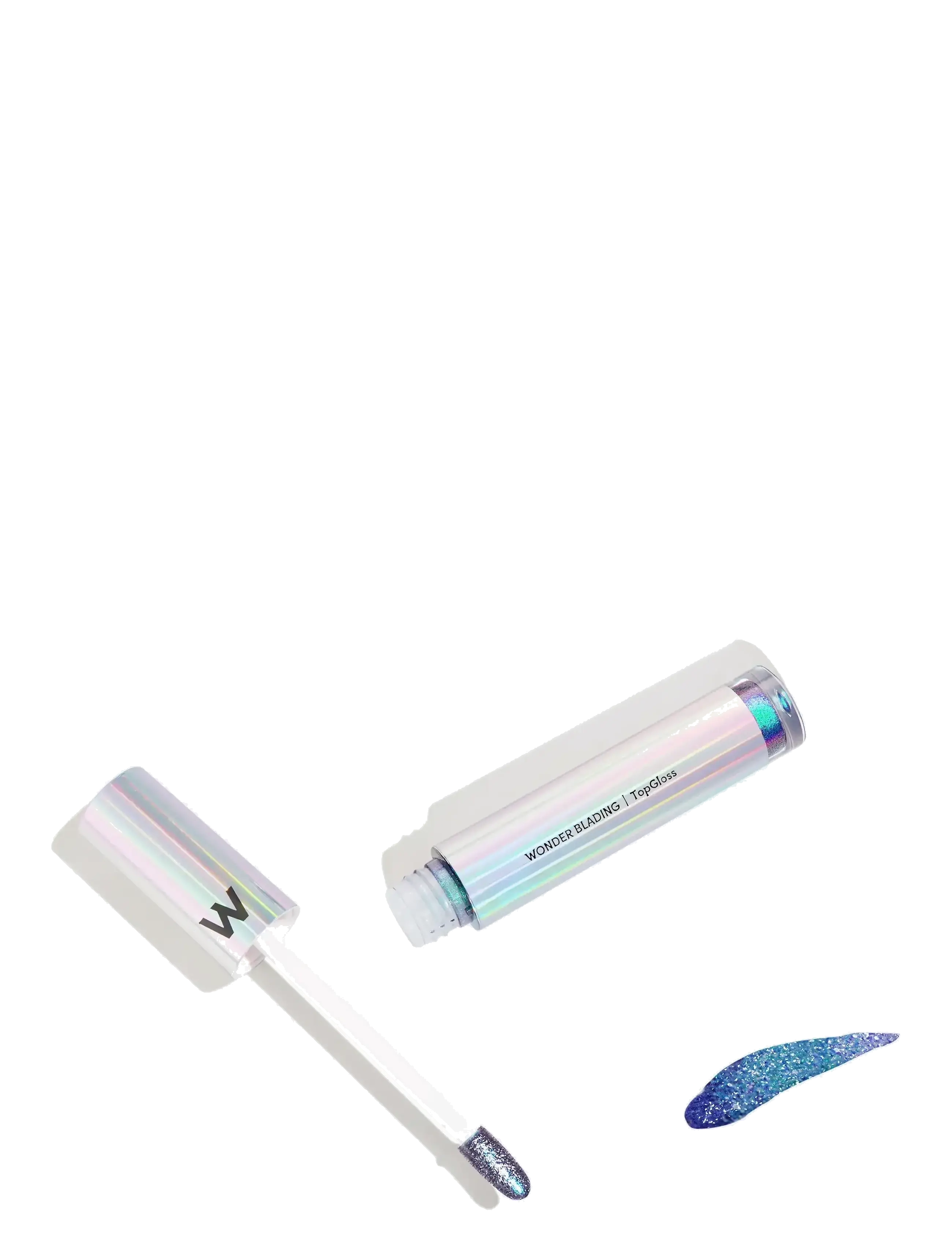 Wonderskin - Wonder Blading Top Gloss - smink - blue glitter - 2