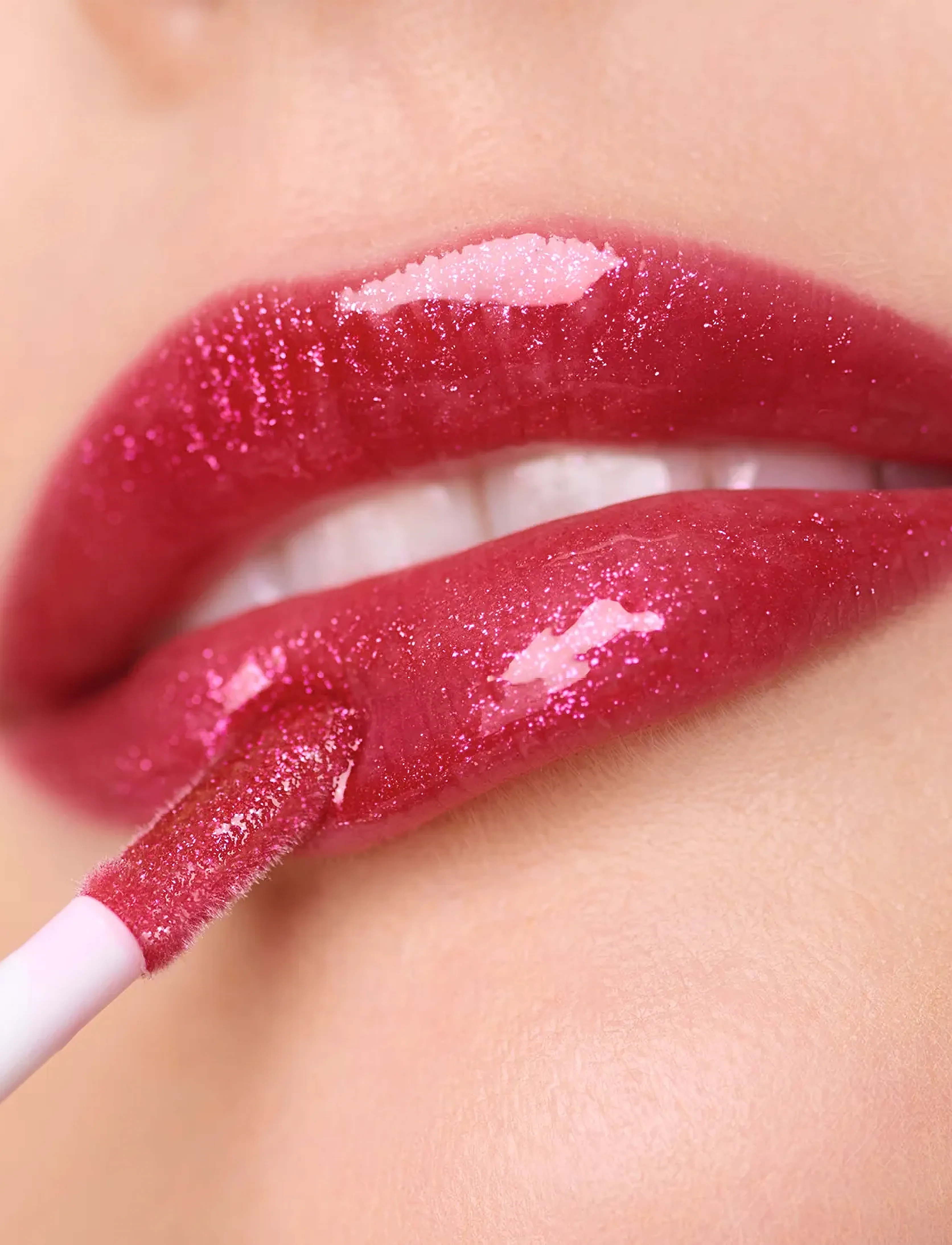 Wonderskin - Wonder Blading Top Gloss - smink - red glitter - 3