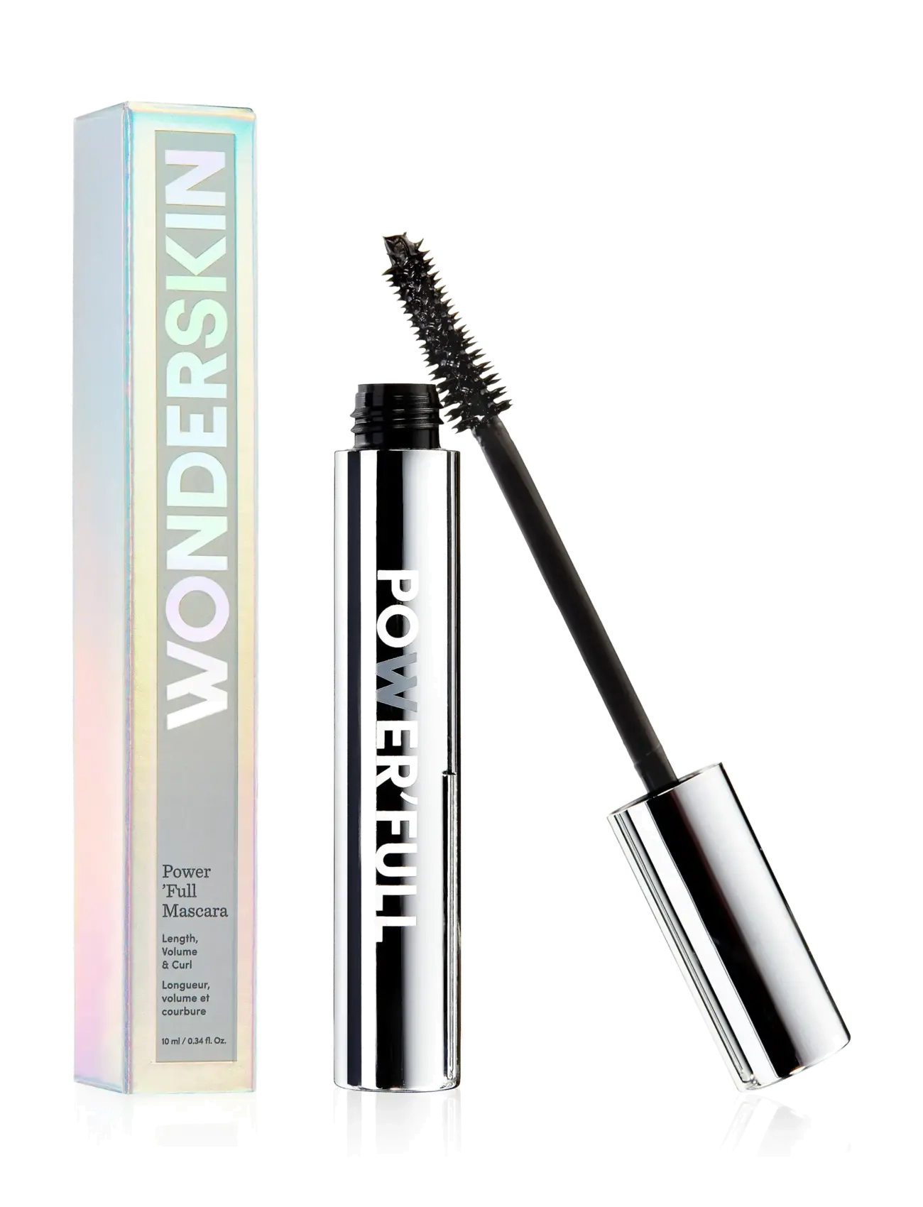 Wonderskin Powerfull Mascara, Mascara, Sort, Str: 10 ML
