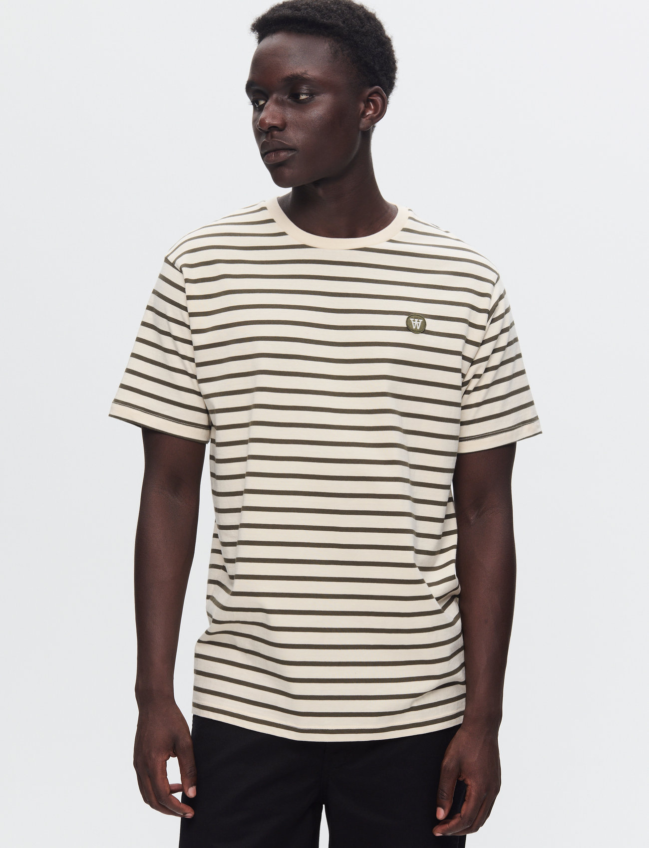 WOOD WOOD Wwace Stripe - Cream - XS 1