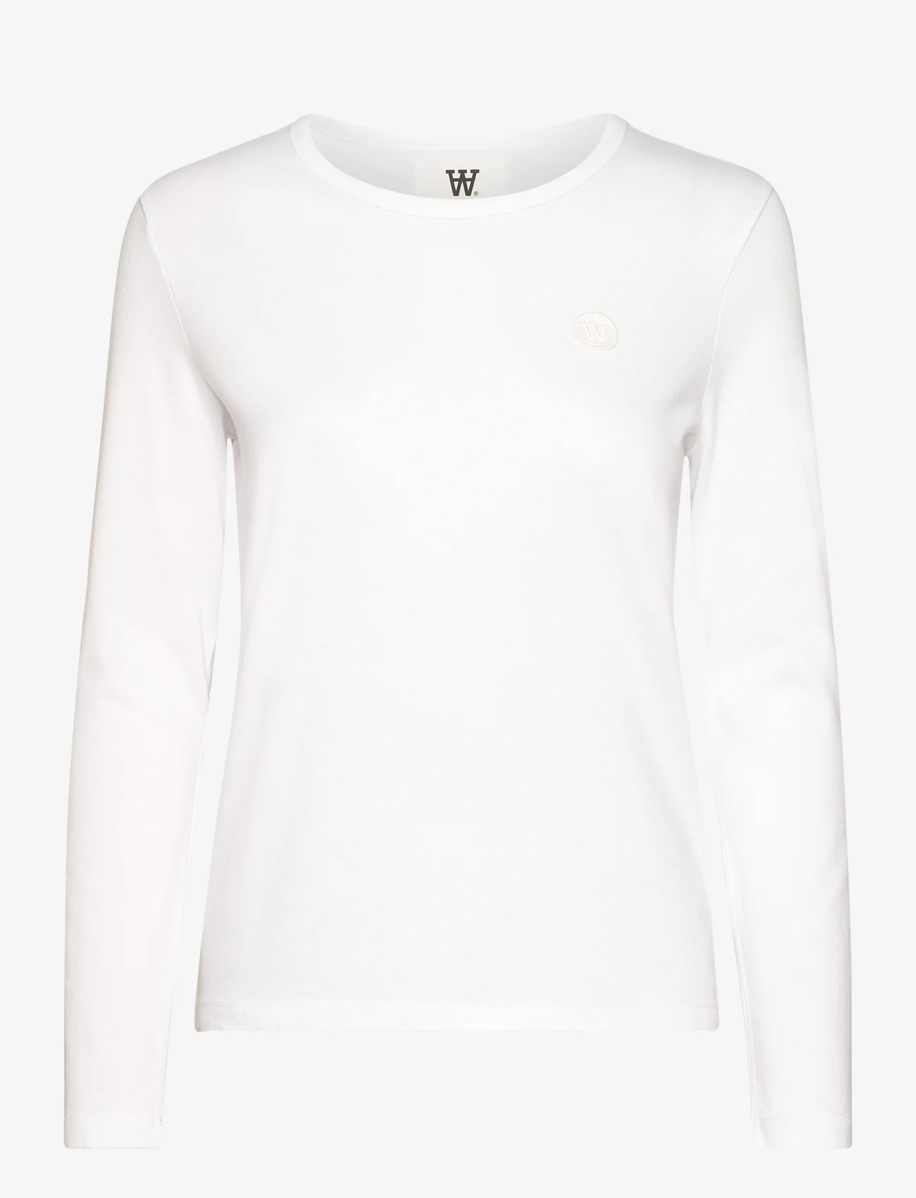 Double A by Wood Wood - Moa long sleeve GOTS - langærmede toppe - white/white - 0