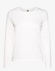 Double A by Wood Wood - Moa long sleeve GOTS - t-shirt & tops - white/white - 0
