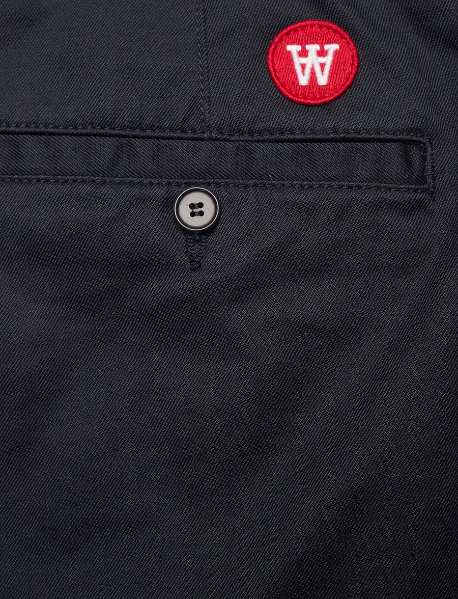 WOOD WOOD - Silas classic trousers - chinos - navy - 4