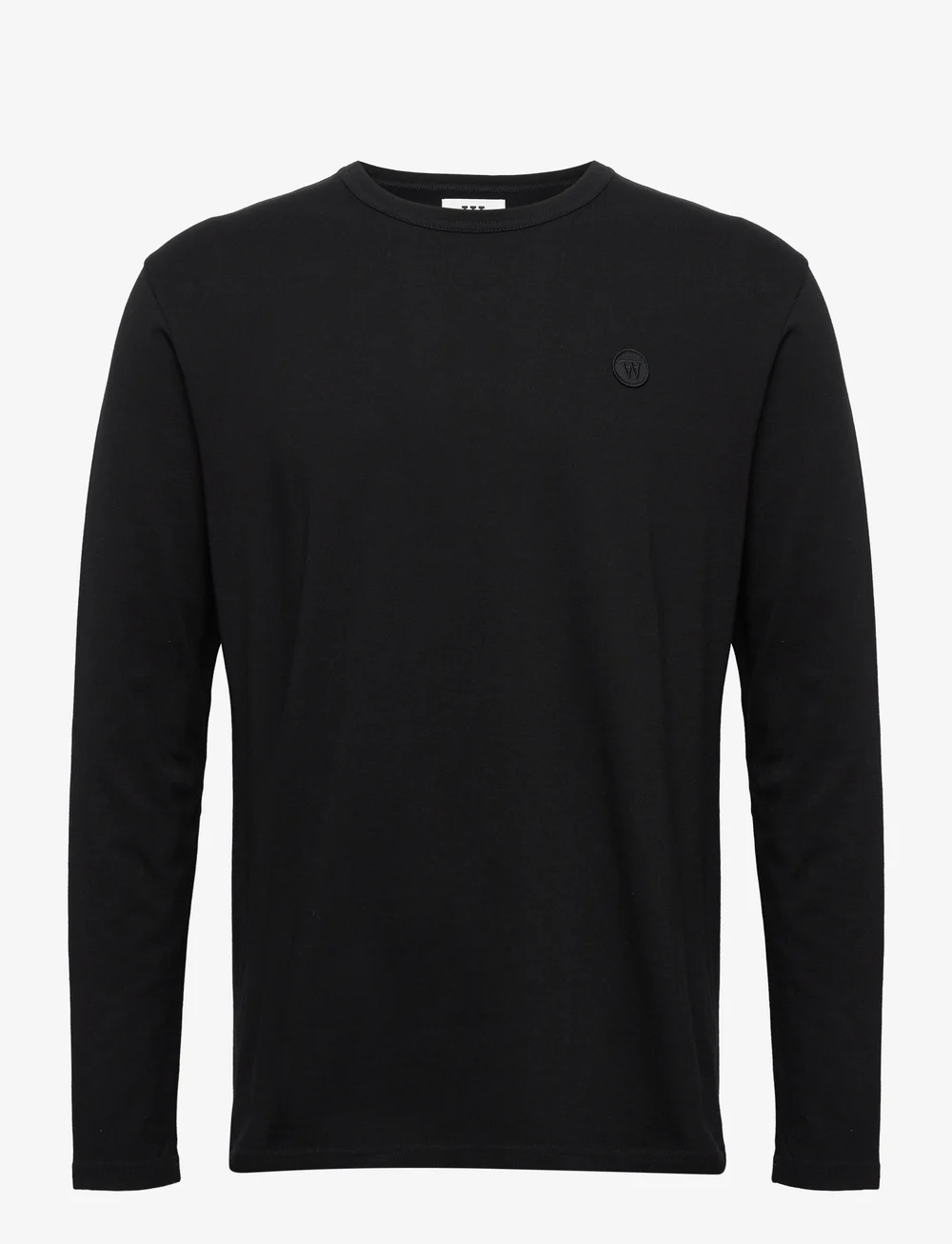 WOOD WOOD - Mel long sleeve - långärmade t-shirts - black/black - 0