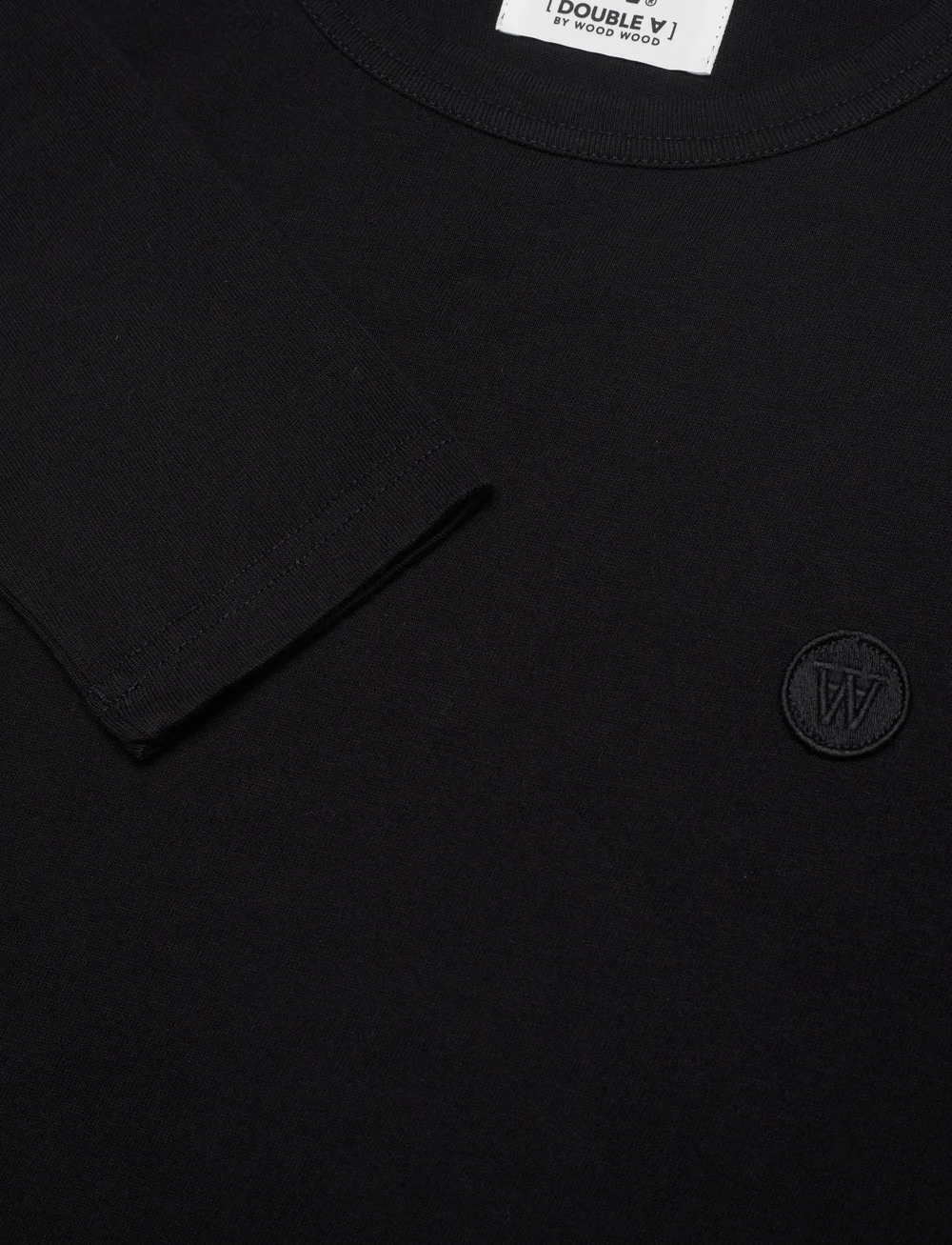 WOOD WOOD - Mel long sleeve - långärmade t-shirts - black/black - 2