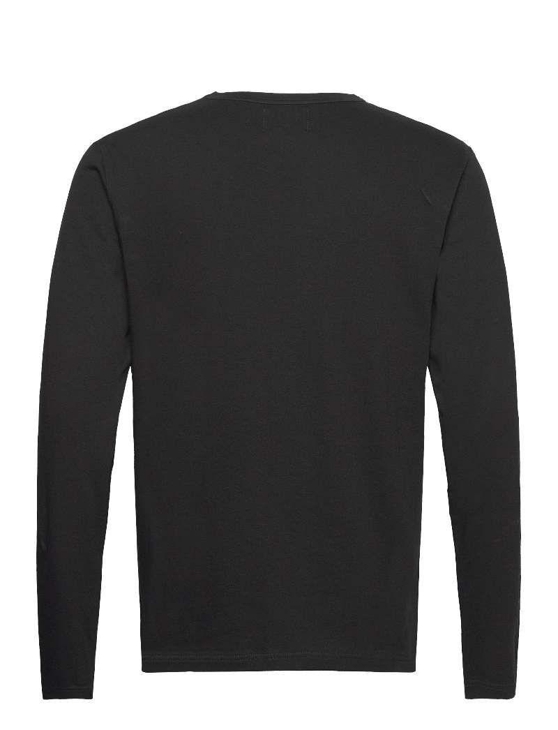WOOD WOOD - Mel long sleeve GOTS - långärmade t-shirts - black - 1