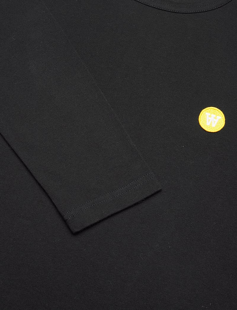 WOOD WOOD - Mel long sleeve GOTS - långärmade t-shirts - black - 2
