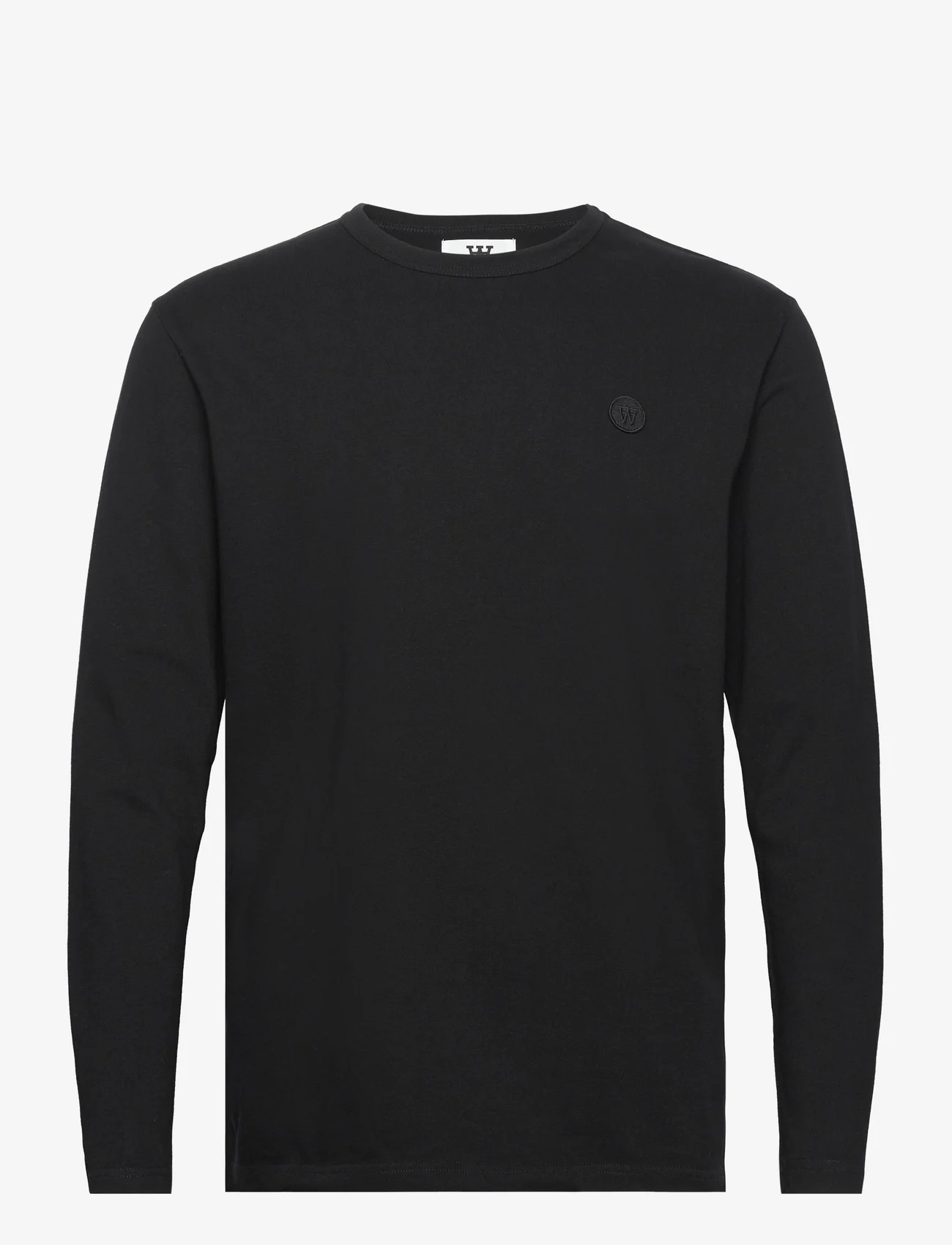 Double A by Wood Wood - Mel long sleeve GOTS - langærmede t-shirts - black/black - 0