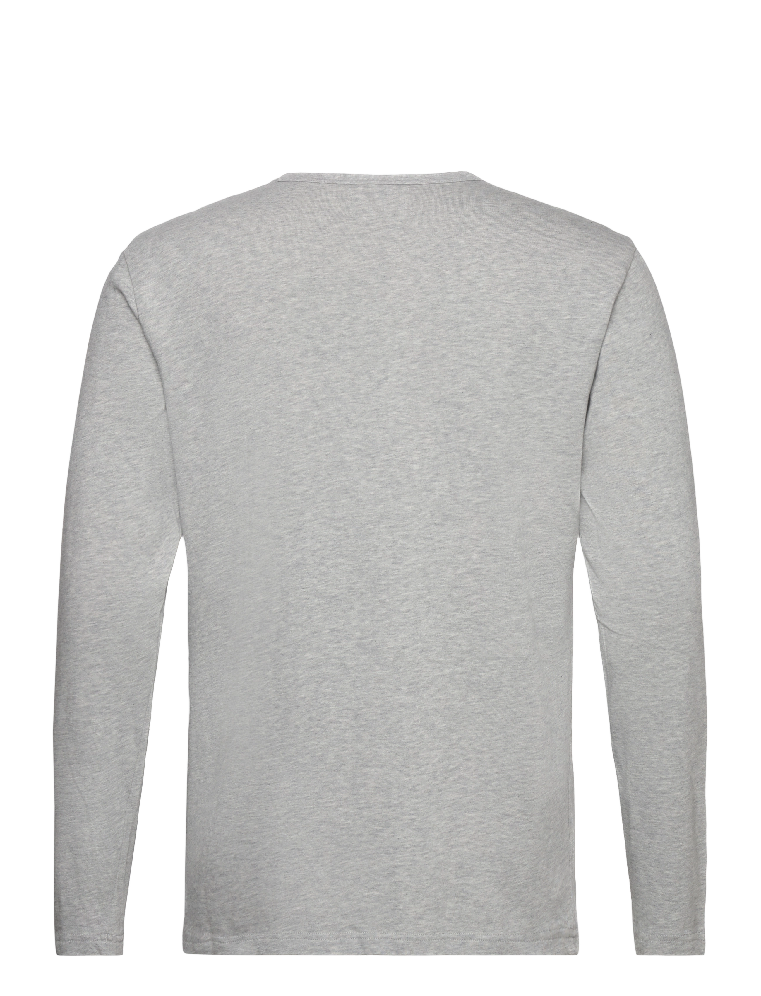 WOOD WOOD - Mel long sleeve GOTS - langærmede t-shirts - grey melange - 1
