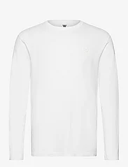 Double A by Wood Wood - Mel long sleeve GOTS - tavalised t-särgid - white/white - 0