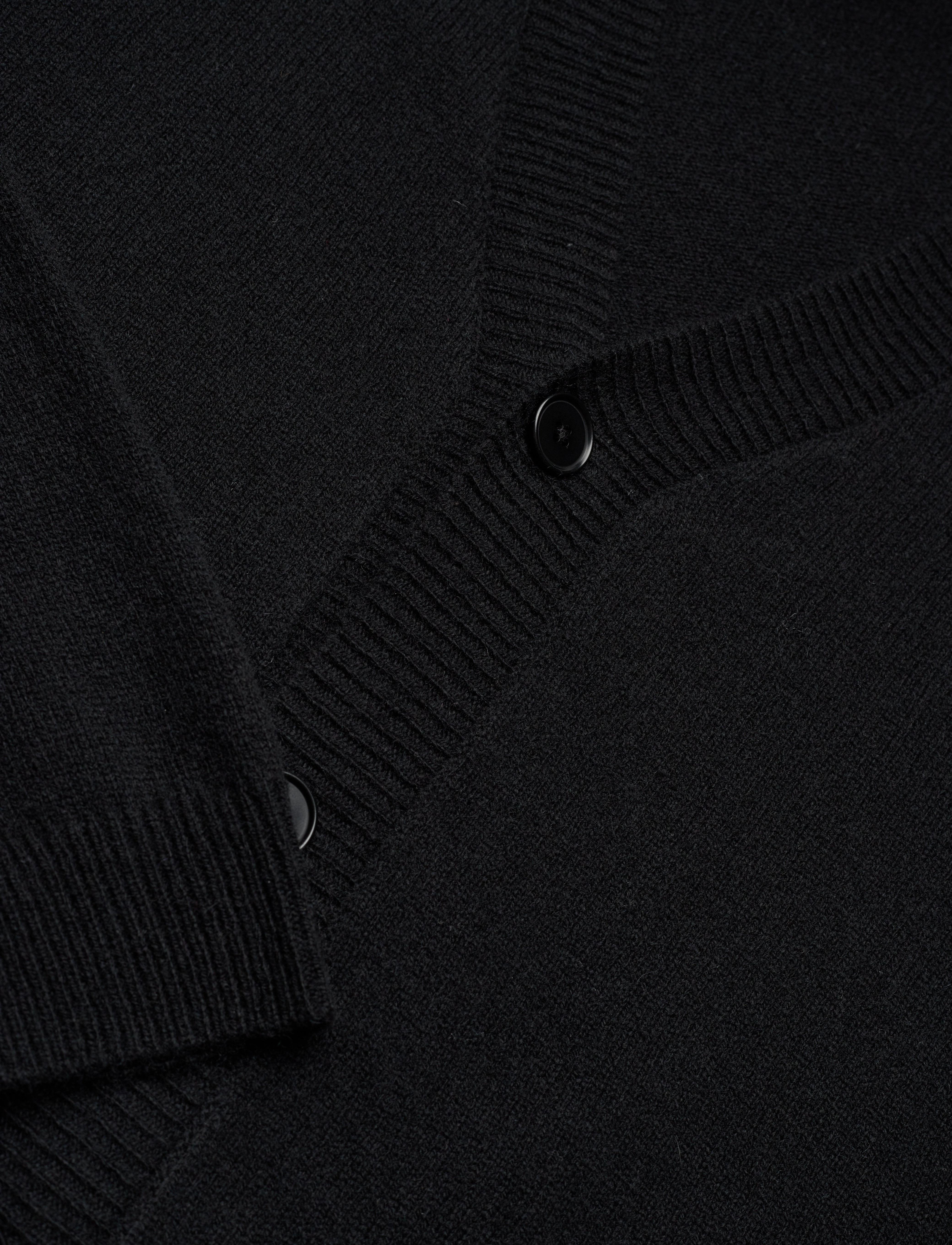 Double A by Wood Wood - Leo lambswool cardigan - black - 2
