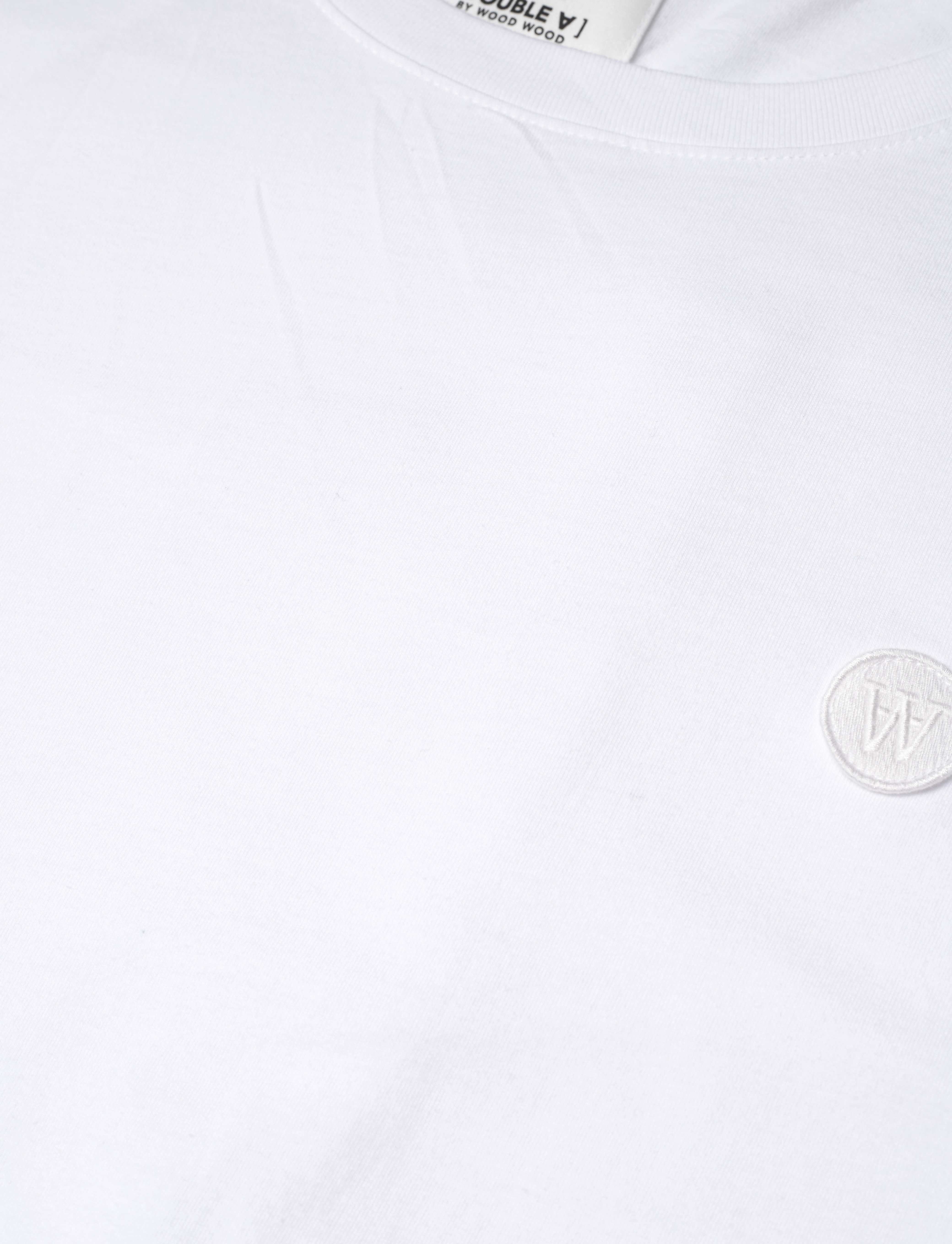 DOUBLE A BY W.W. - Ace T-shirt GOTS - white/white - 3