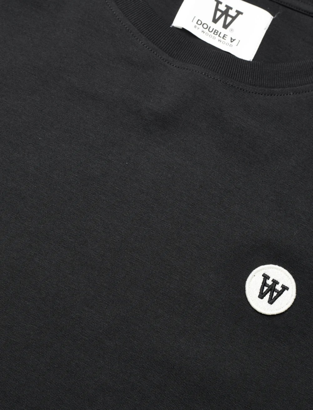 WOOD WOOD - Ace badge T-shirt GOTS - t-shirts à manches courtes - black - 2