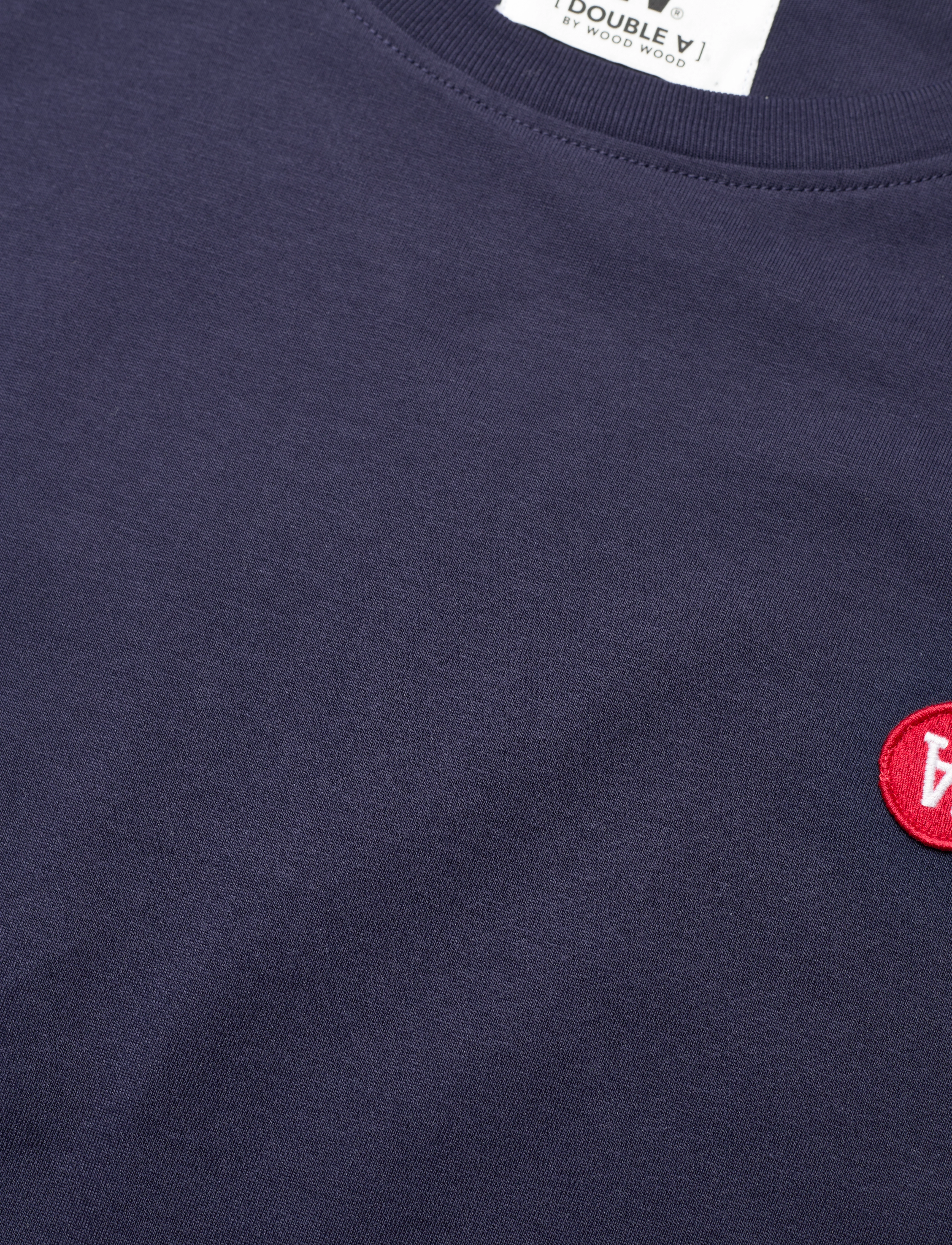 WOOD WOOD - Ace badge T-shirt GOTS - navy - 2
