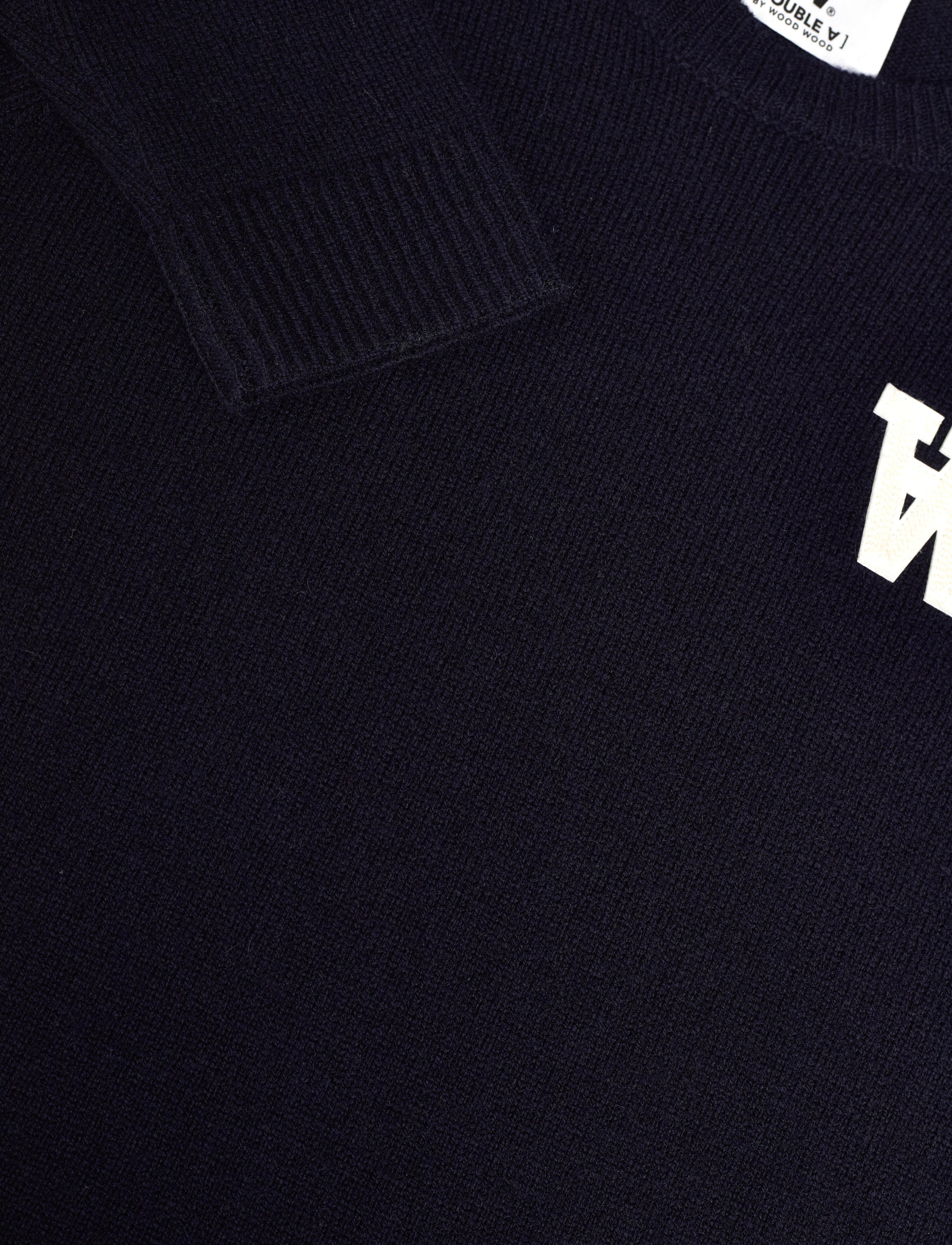 Double A by Wood Wood - Asta lambswool jumper - navy - 2