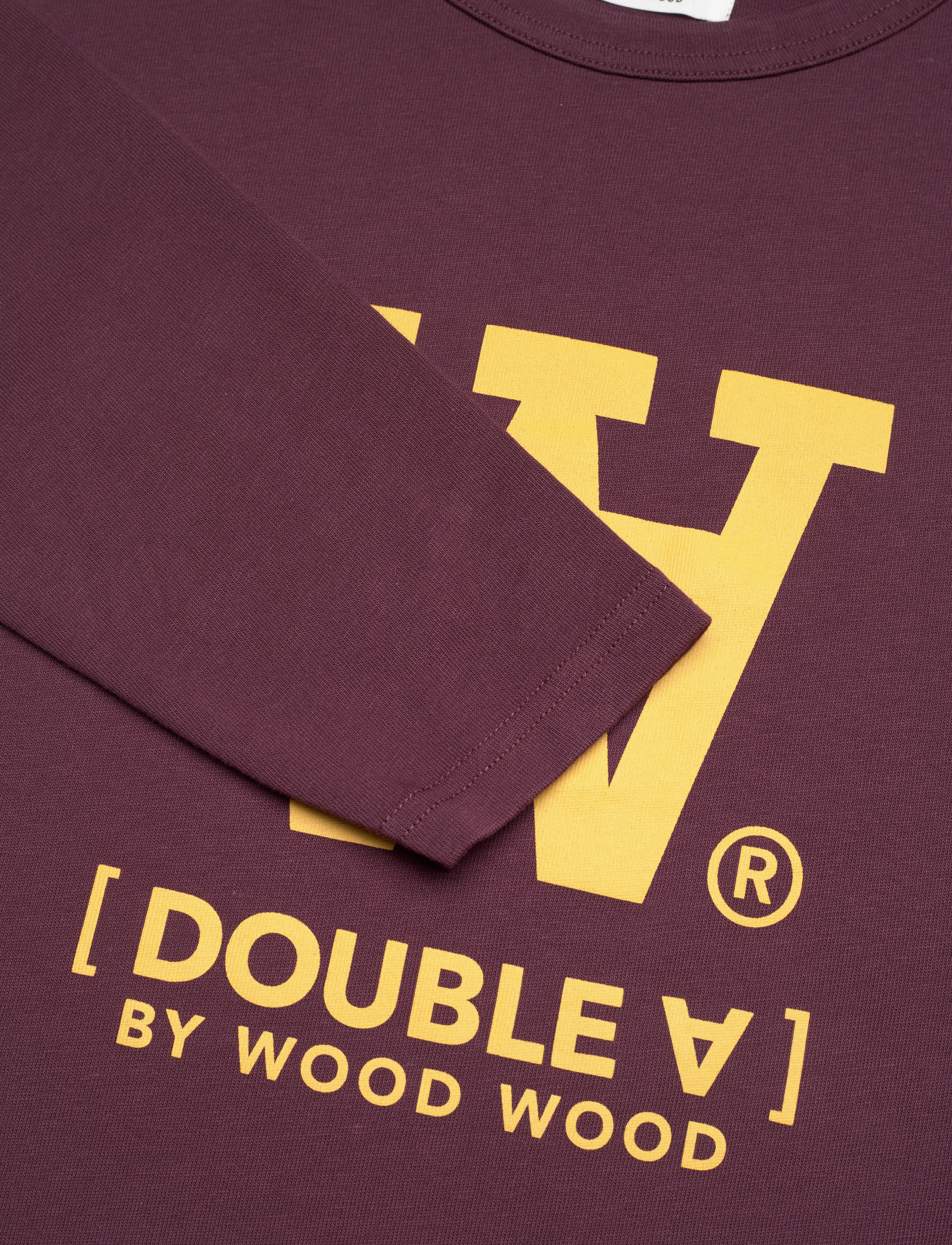 Double A by Wood Wood - Mel Typo LS - burgundy - 2