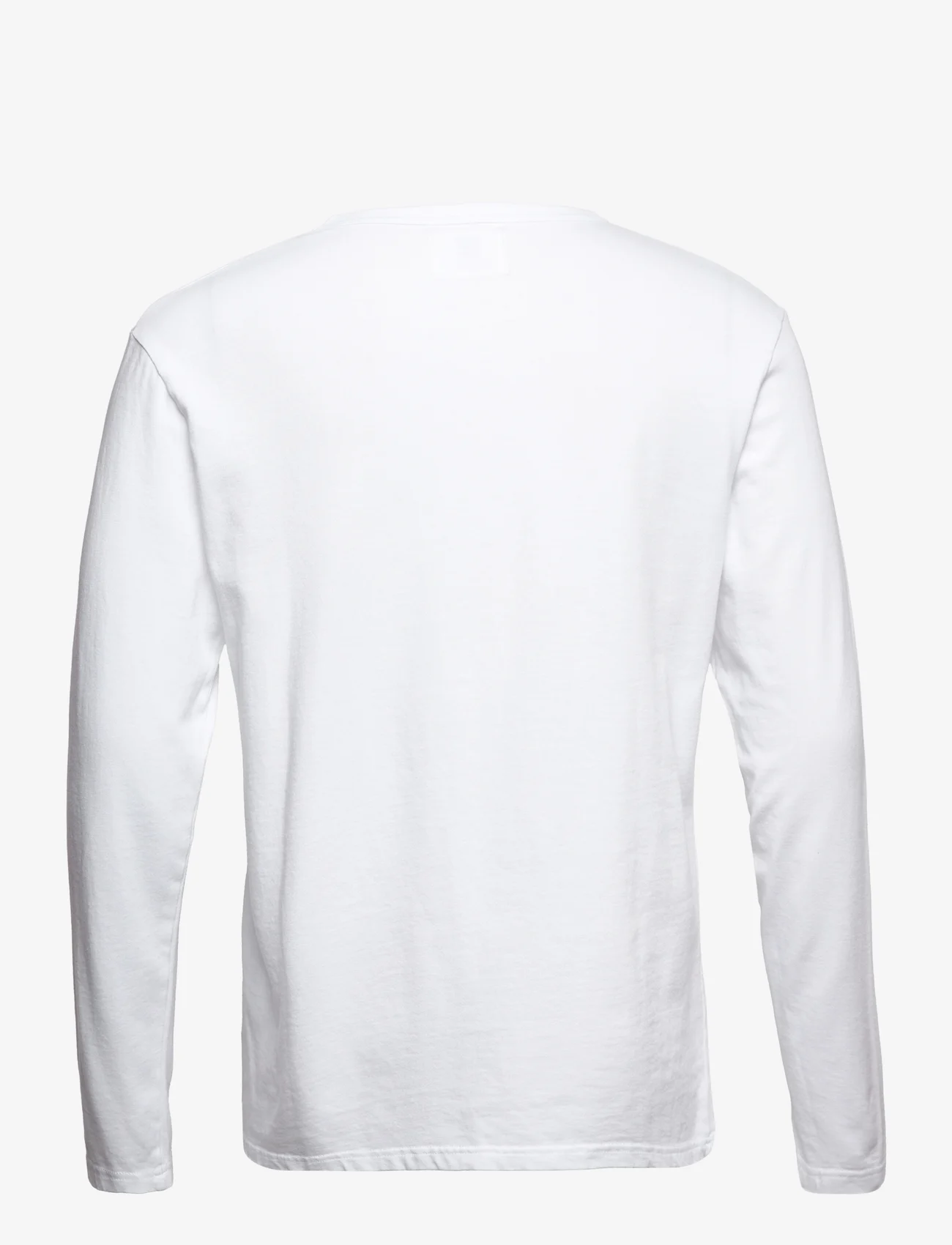 Double A by Wood Wood - Mel patches LS - langærmede t-shirts - white - 1