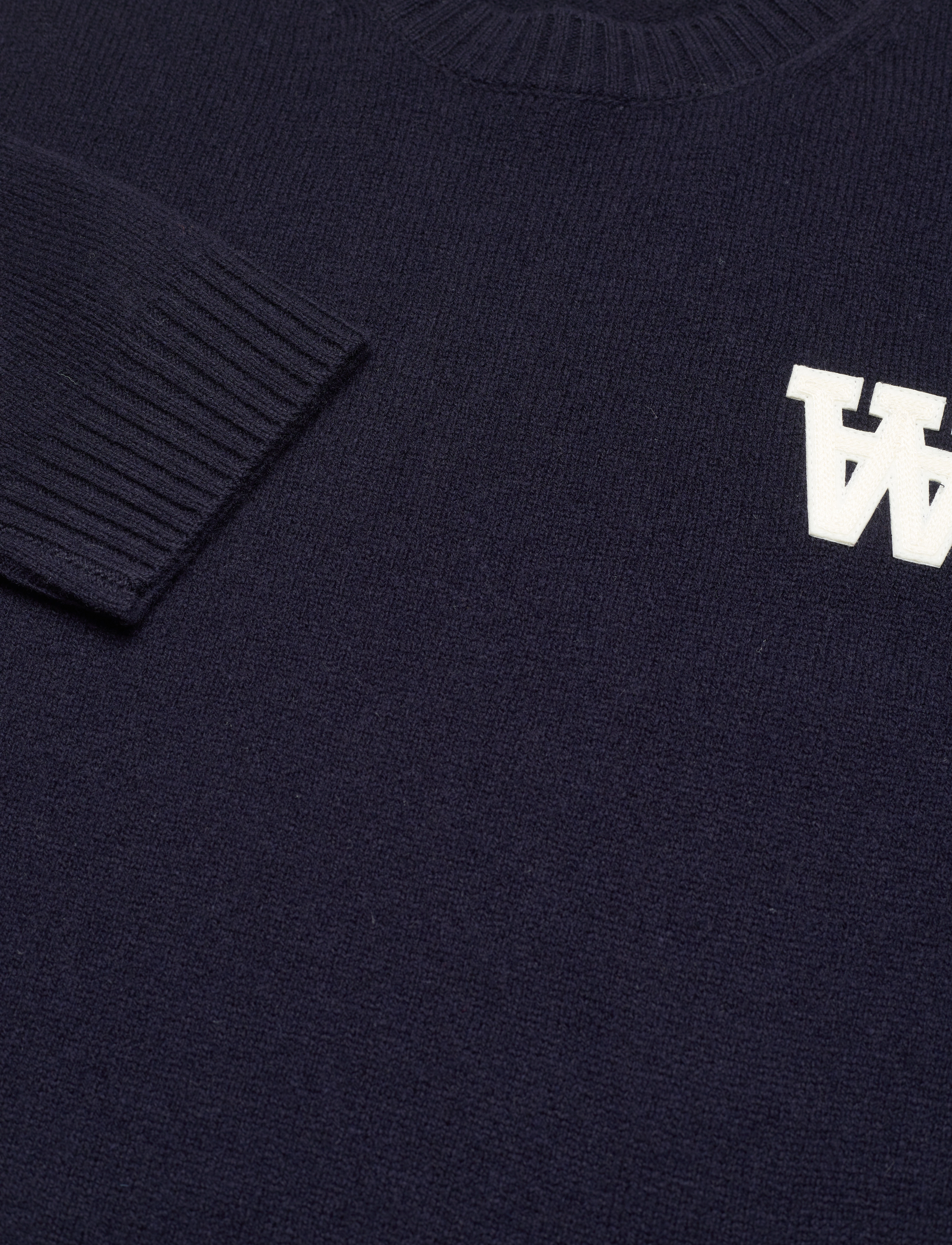 Double A by Wood Wood - Kevin lambswool jumper - navy - 2