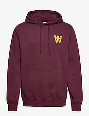 Double A by Wood Wood - Ian AA hoodie - sweatshirts - burgundy - 0