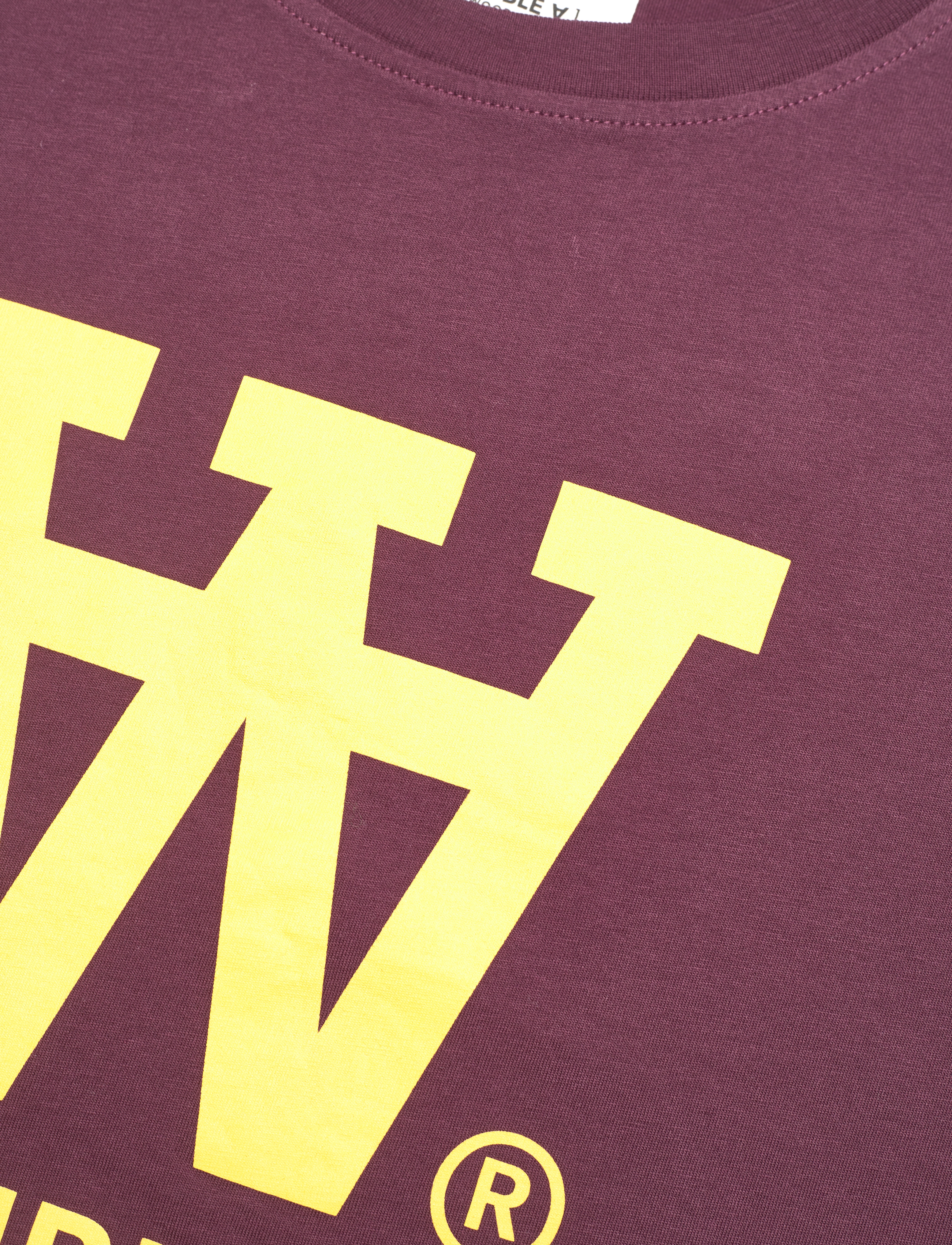 Double A by Wood Wood - Ace typo T-Shirt - burgundy - 2