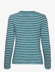 Double A by Wood Wood - Moa stripe long sleeve GOTS - t-shirt & tops - bright blue/ off white stripes - 1
