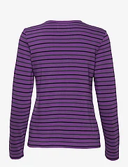 Double A by Wood Wood - Moa stripe long sleeve GOTS - t-shirts & tops - light amethyst stripes - 1