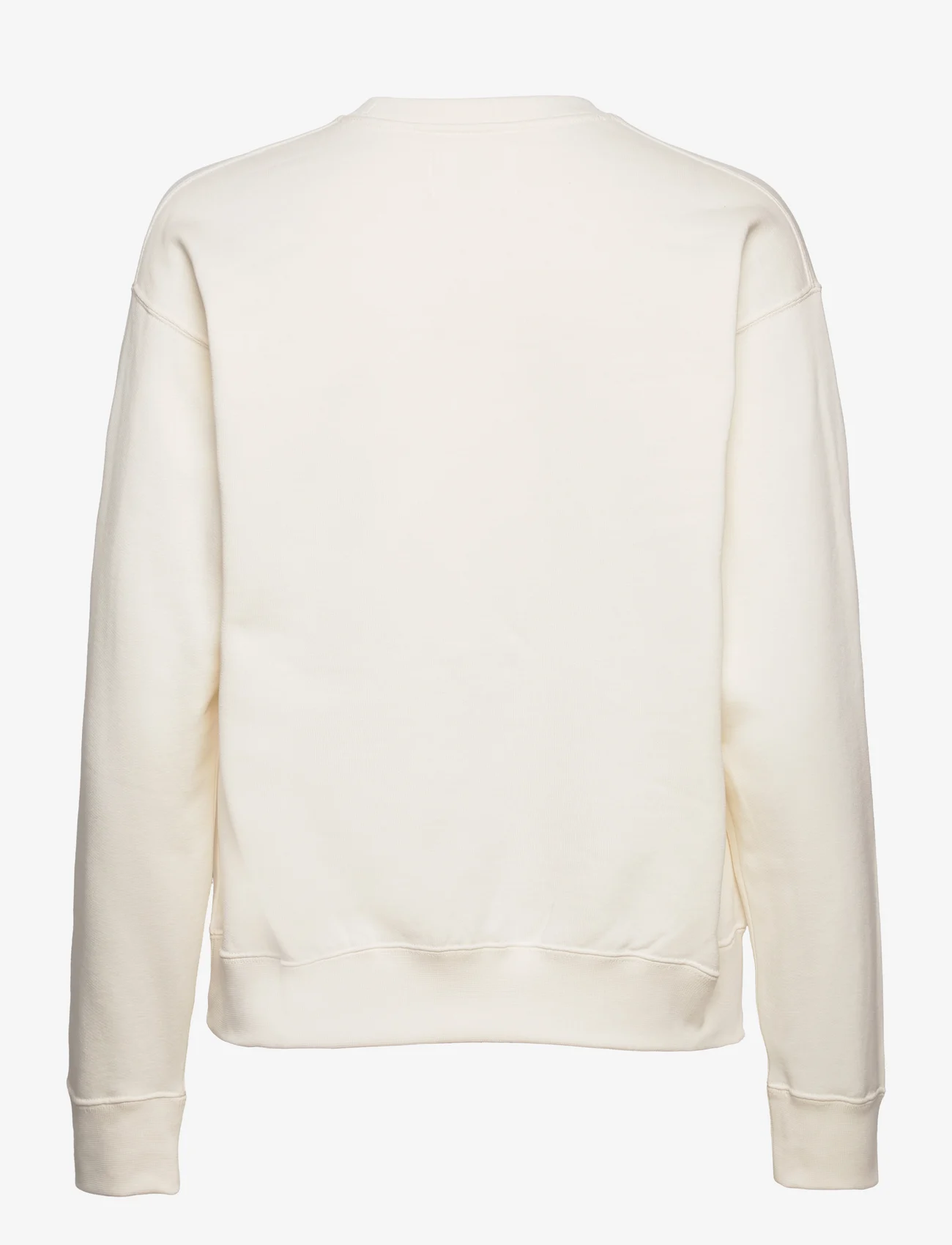 Double A by Wood Wood - Jess tonal logo sweatshirt GOTS - hættetrøjer - off-white - 1