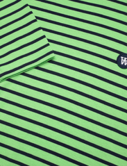 Double A by Wood Wood - Mel stripe long sleeve GOTS - langærmede t-shirts - pale green/ navy stripes - 2
