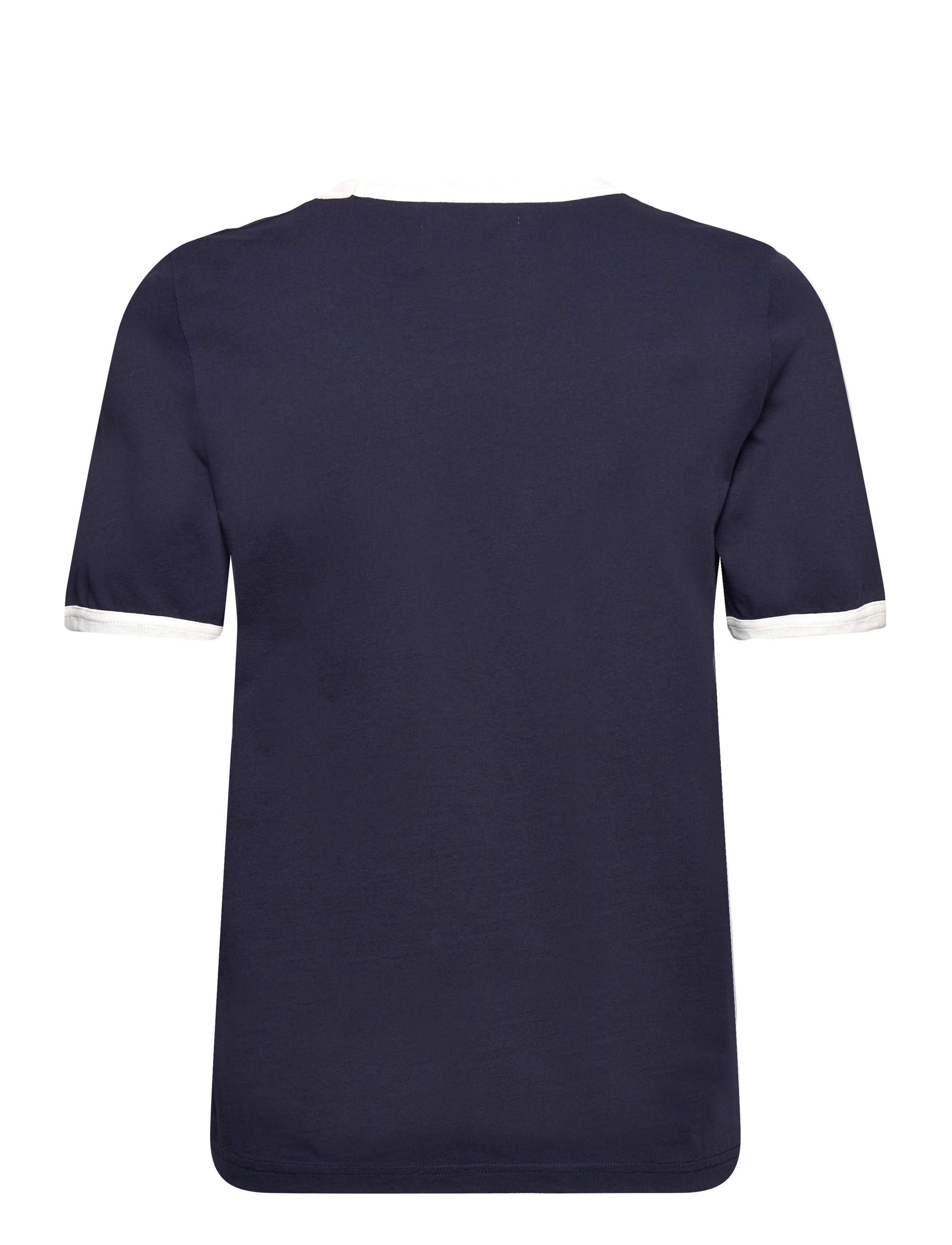 DOUBLE A BY W.W. - Fia stacked logo T-shirt - navy - 1