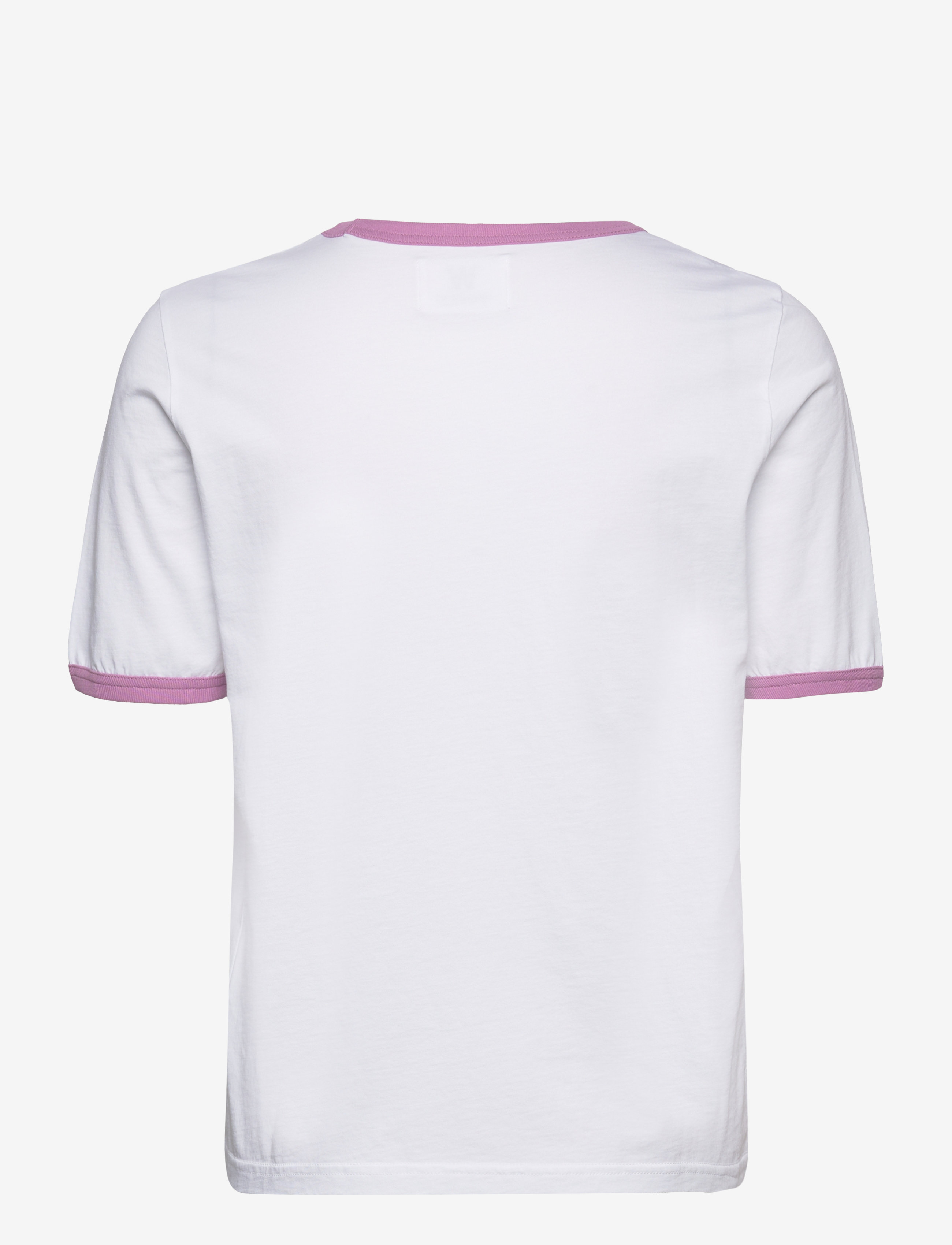 DOUBLE A BY W.W. - Fia stacked logo T-shirt - white - 1