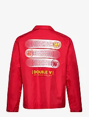 Double A by Wood Wood - Ali stacked logo coach jacket - men - apple red - 1
